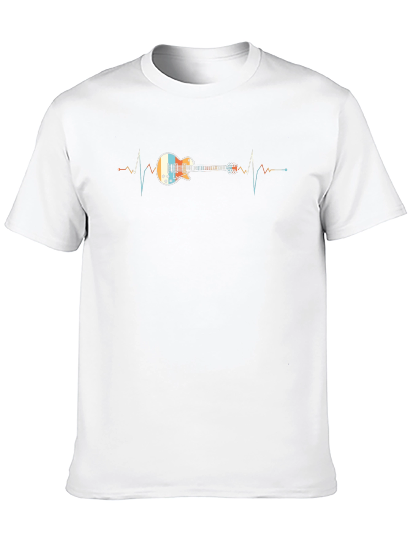 Guitar Heartbeat Graphic Tee - Music Lover T-Shirt