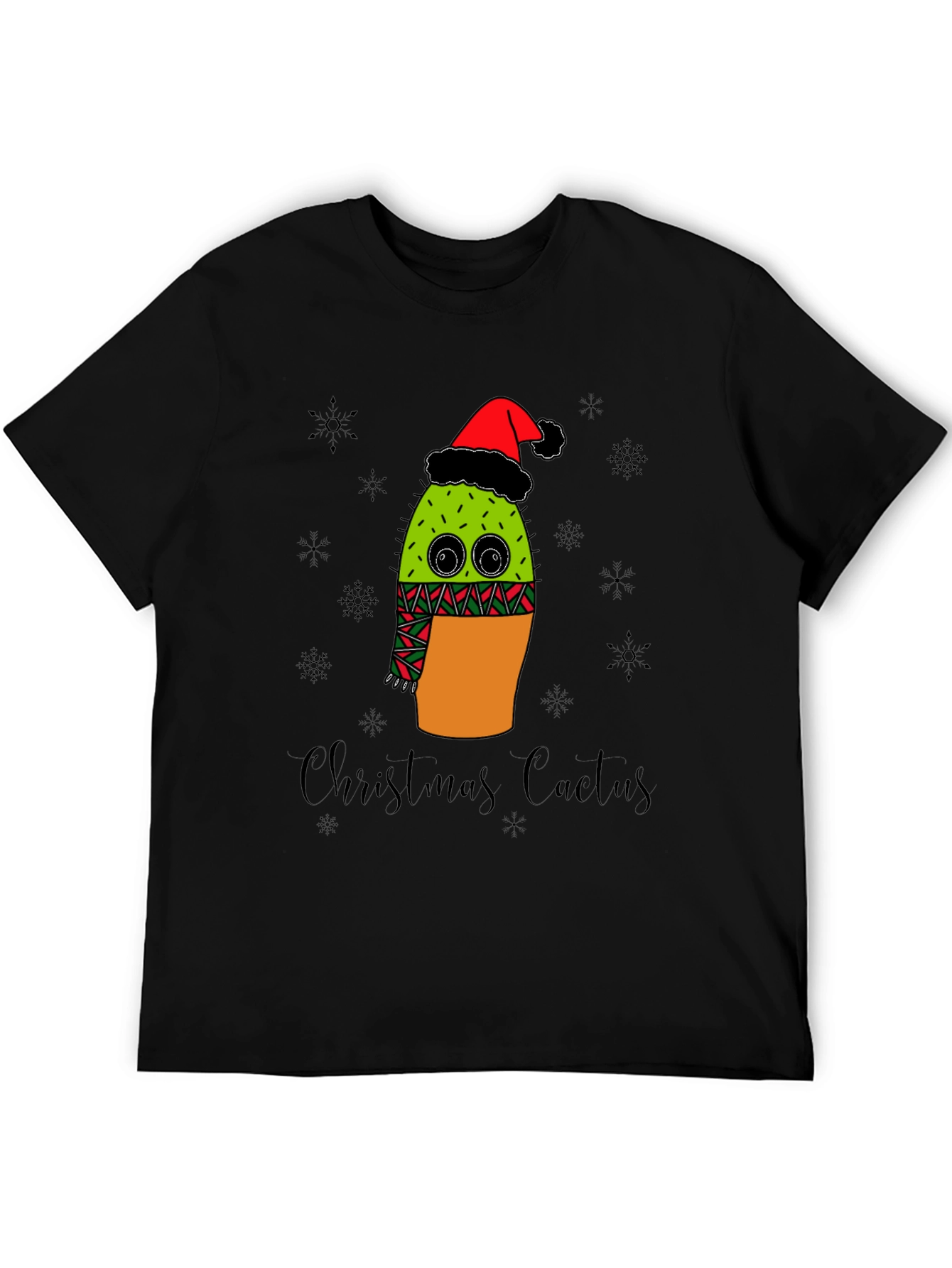 Christmas Cactus T-Shirt - Holiday Graphic Tee