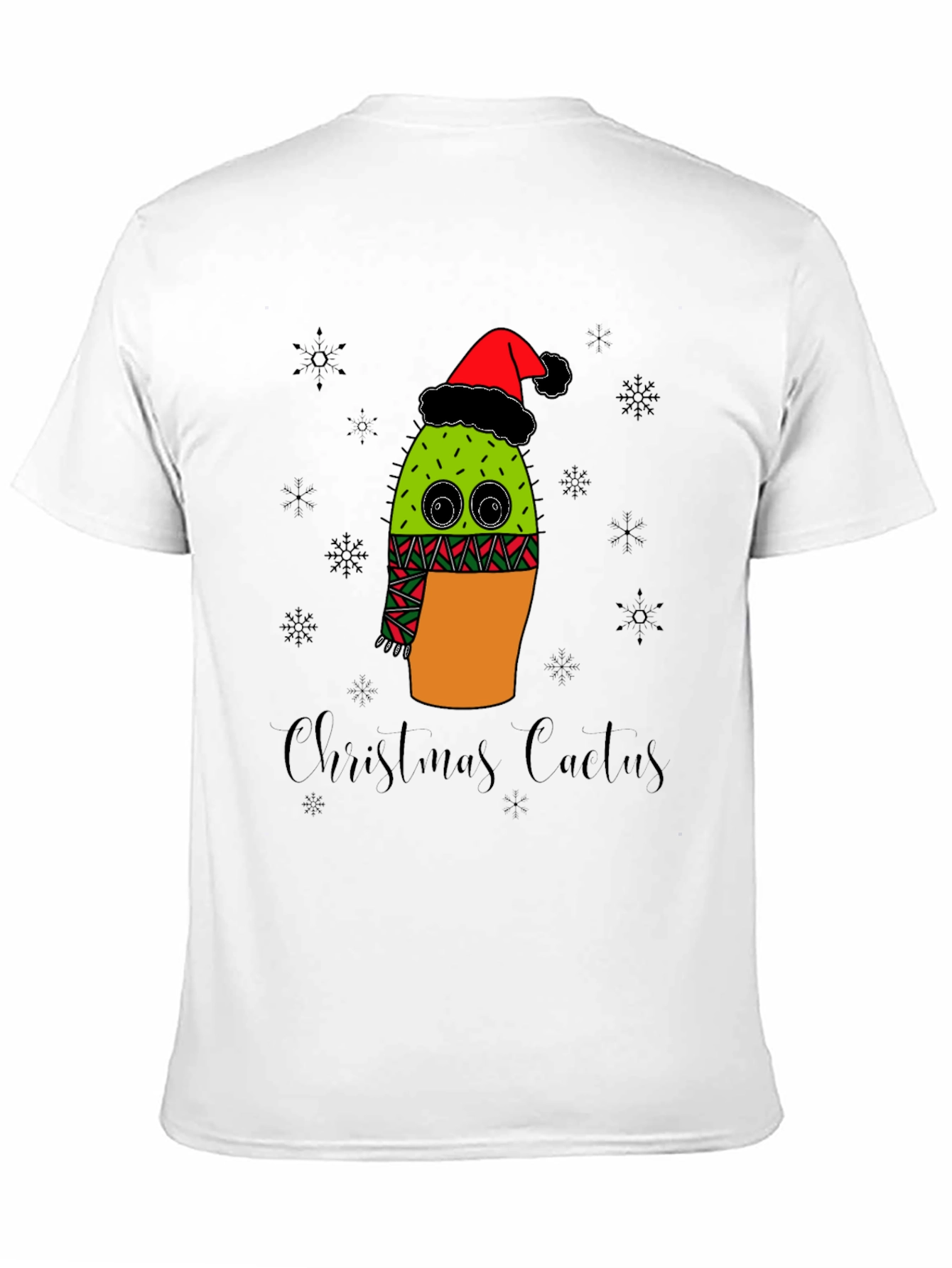 Christmas Cactus T-Shirt - Holiday Graphic Tee