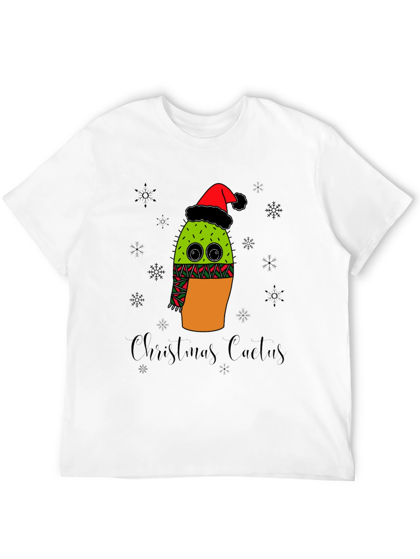 Christmas Cactus T-Shirt - Holiday Graphic Tee