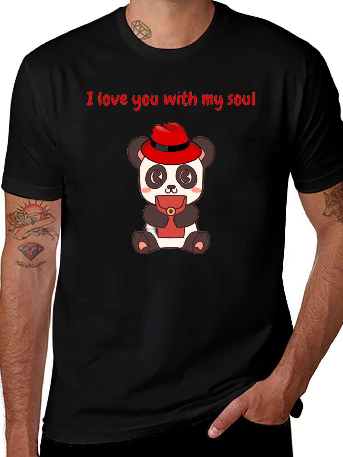 I Love You Panda T-Shirt