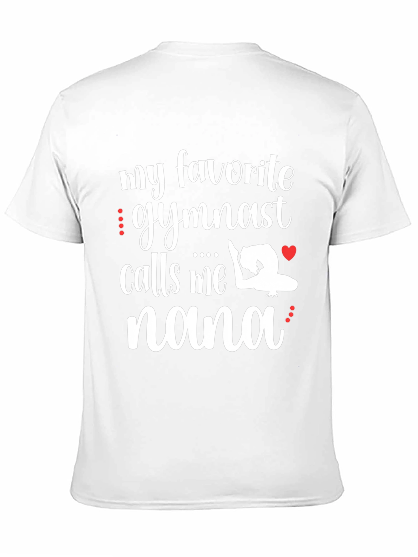 My Favorite Gymnast Calls Me Nana Black T-Shirt