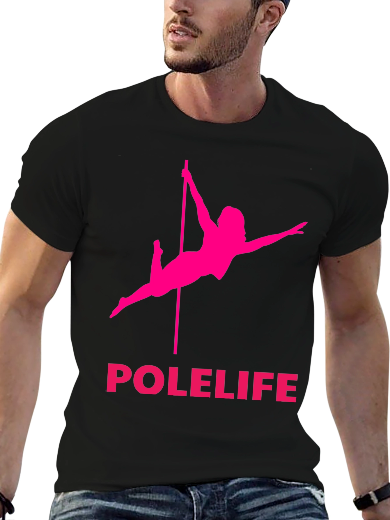 Polelife Black Graphic Tee