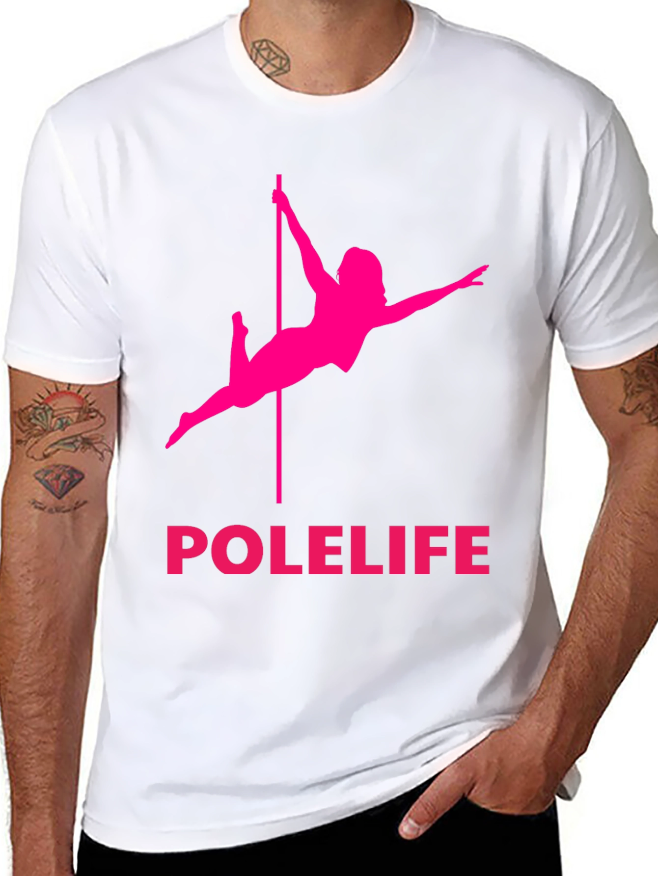 Polelife Black Graphic Tee