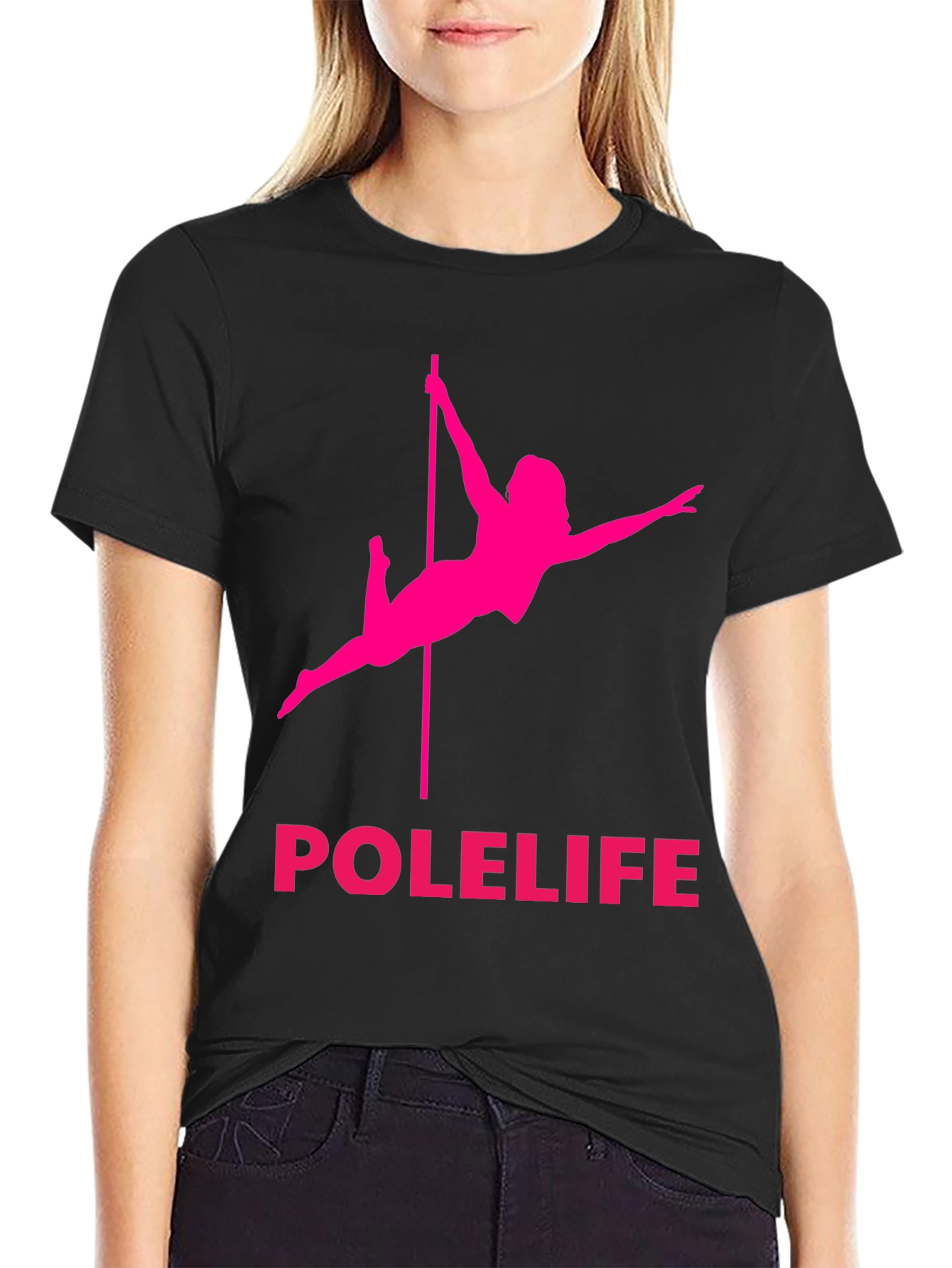 Polelife Black Graphic Tee