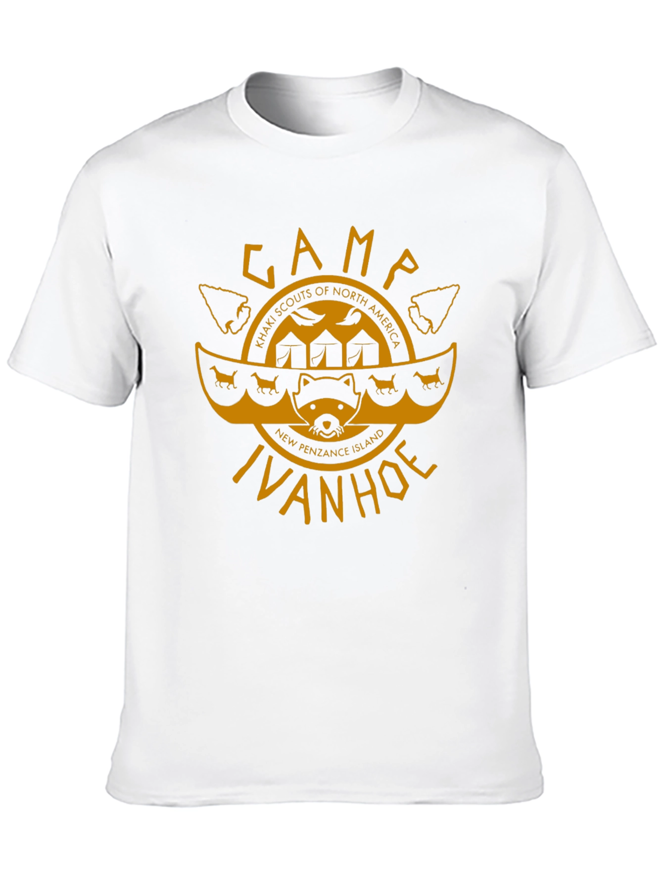 Camp Ivanhoe T-Shirt - Khaki Scouts Inspired