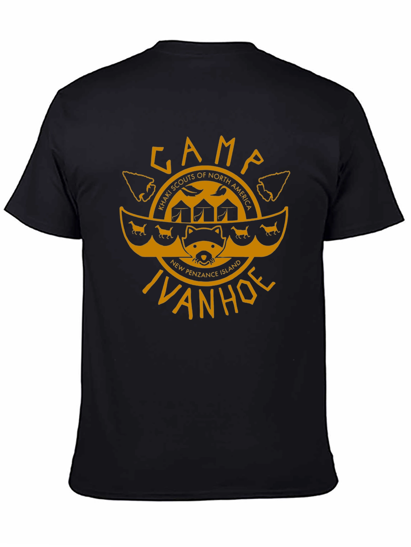 Camp Ivanhoe T-Shirt - Khaki Scouts Inspired