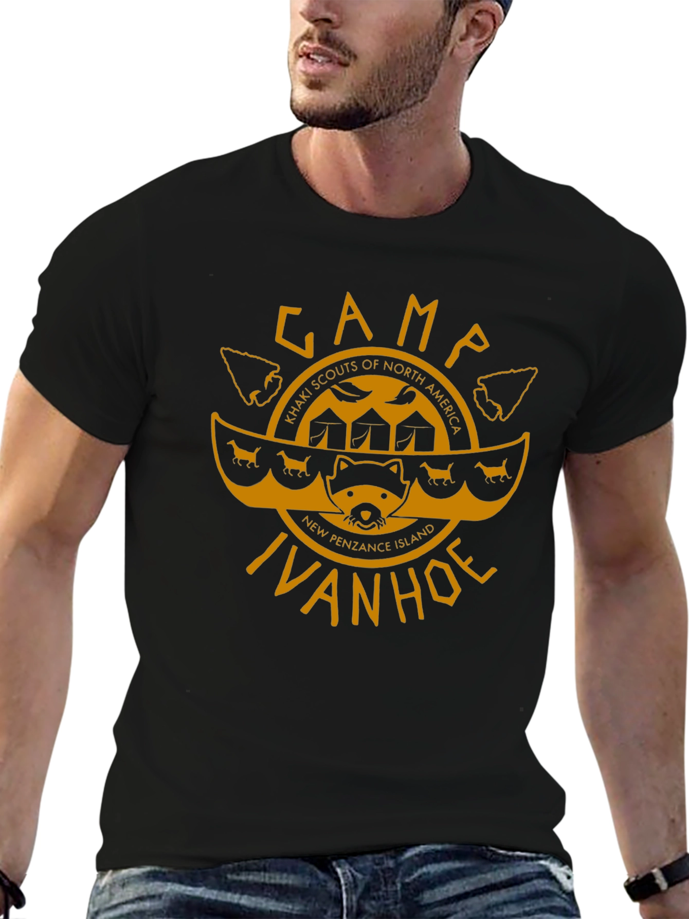 Camp Ivanhoe T-Shirt - Khaki Scouts Inspired