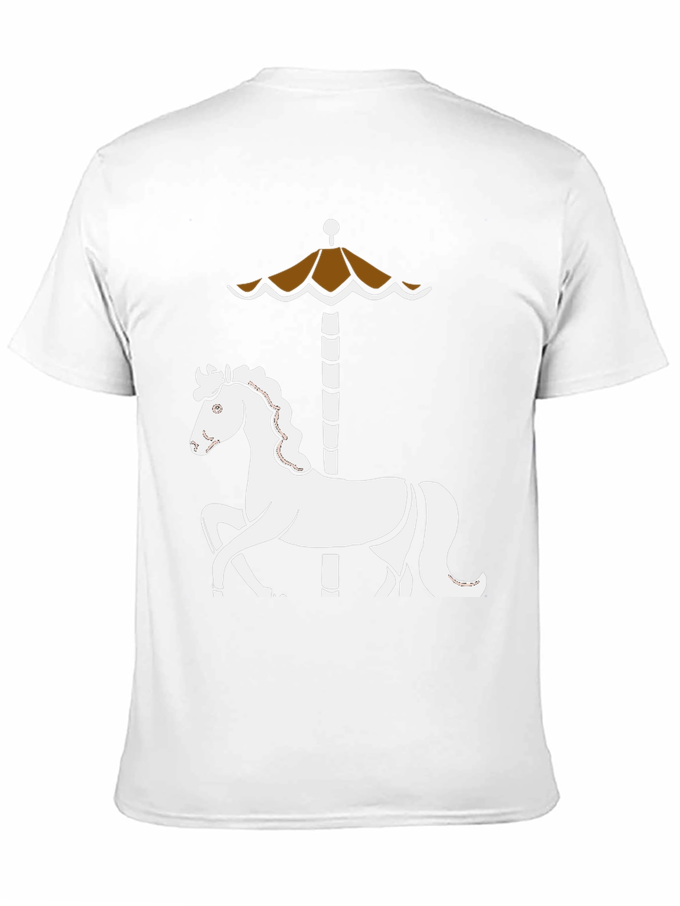 Carousel Horse T-Shirt - Whimsical Retro Design