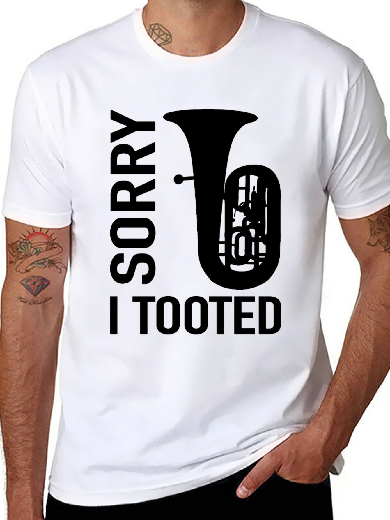 Sorry I Tooted Funny Tuba Player T-Shirt