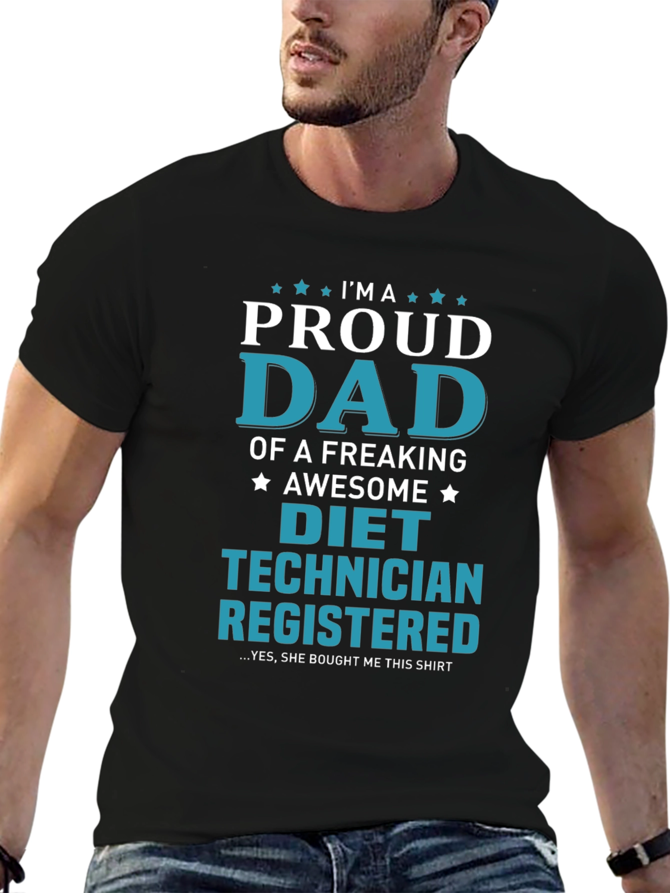 Proud Diet Technician Dad T-Shirt