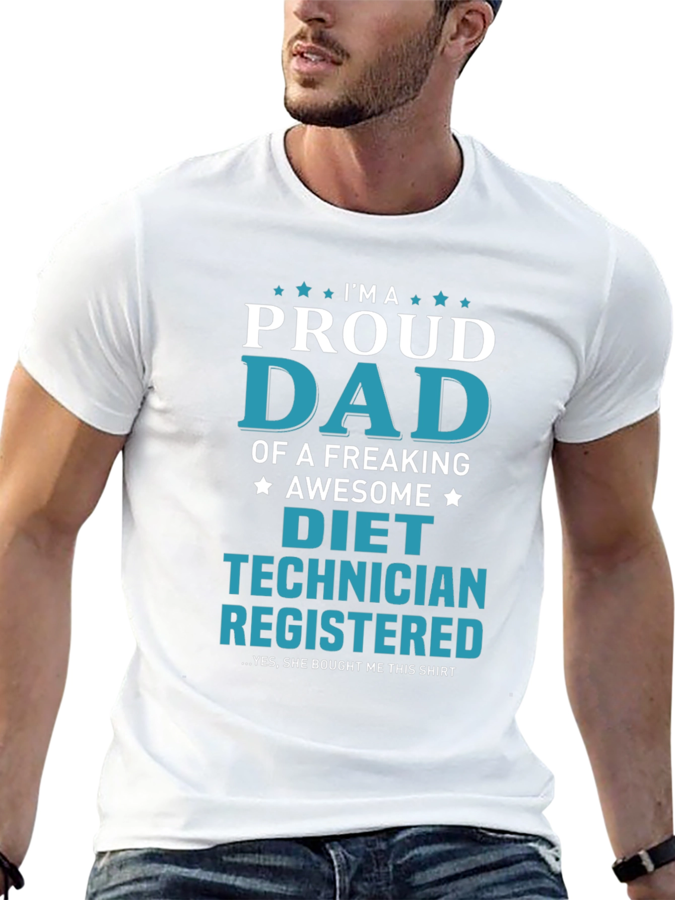 Proud Diet Technician Dad T-Shirt