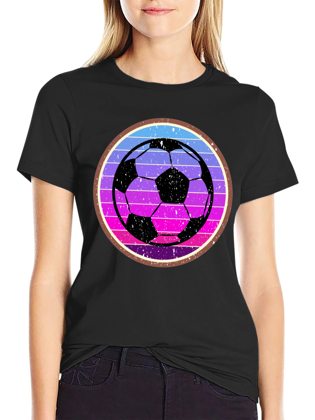 Retro Soccer Ball Graphic Tee