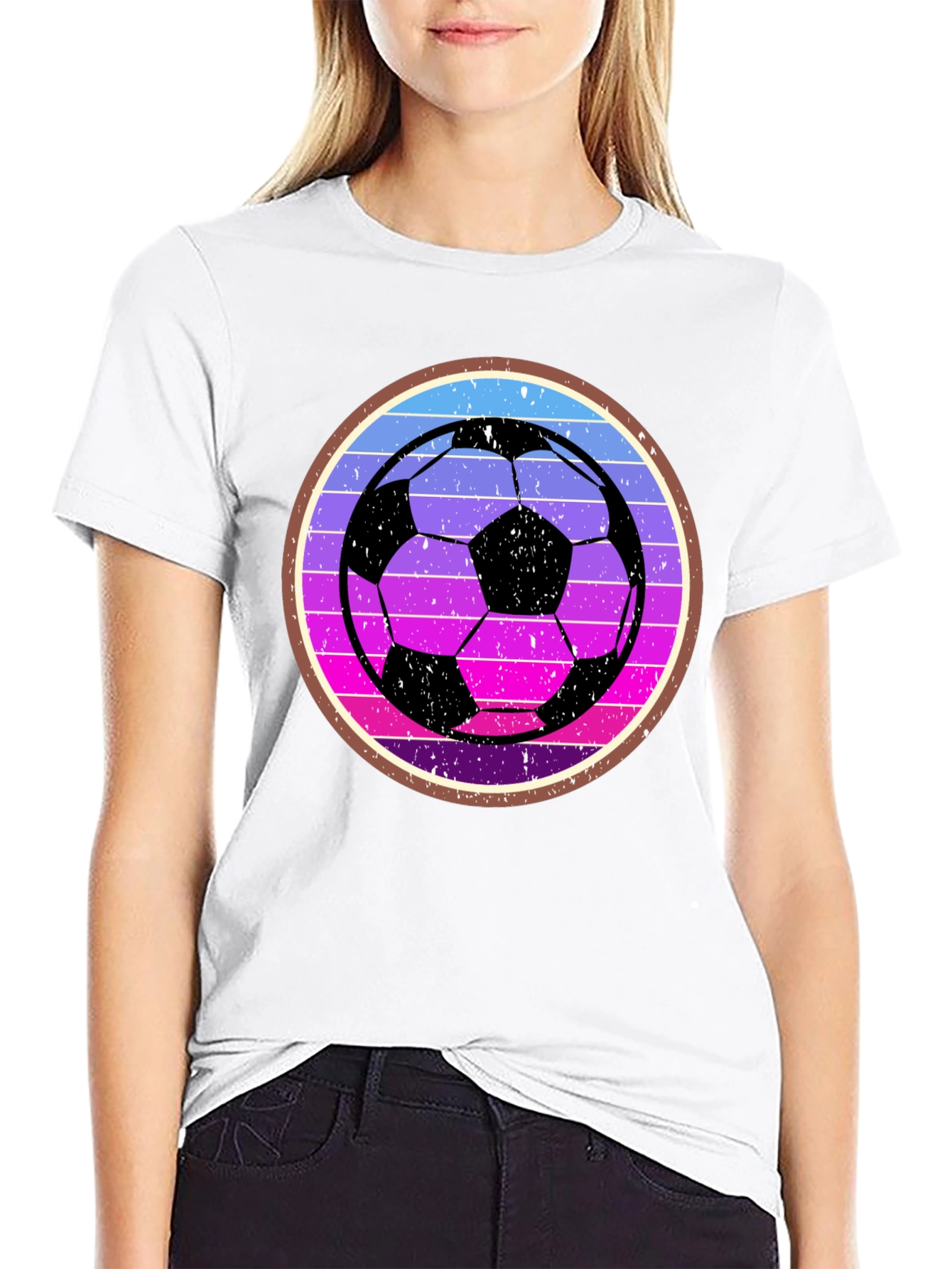 Retro Soccer Ball Graphic Tee