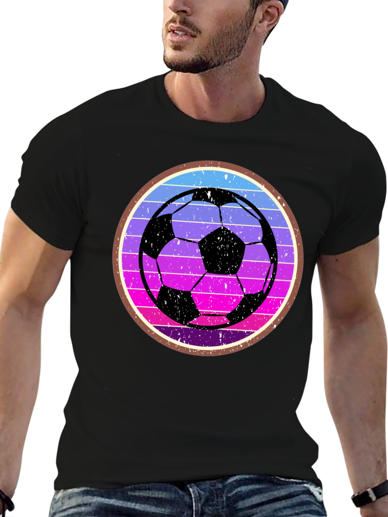 Retro Soccer Ball Graphic Tee