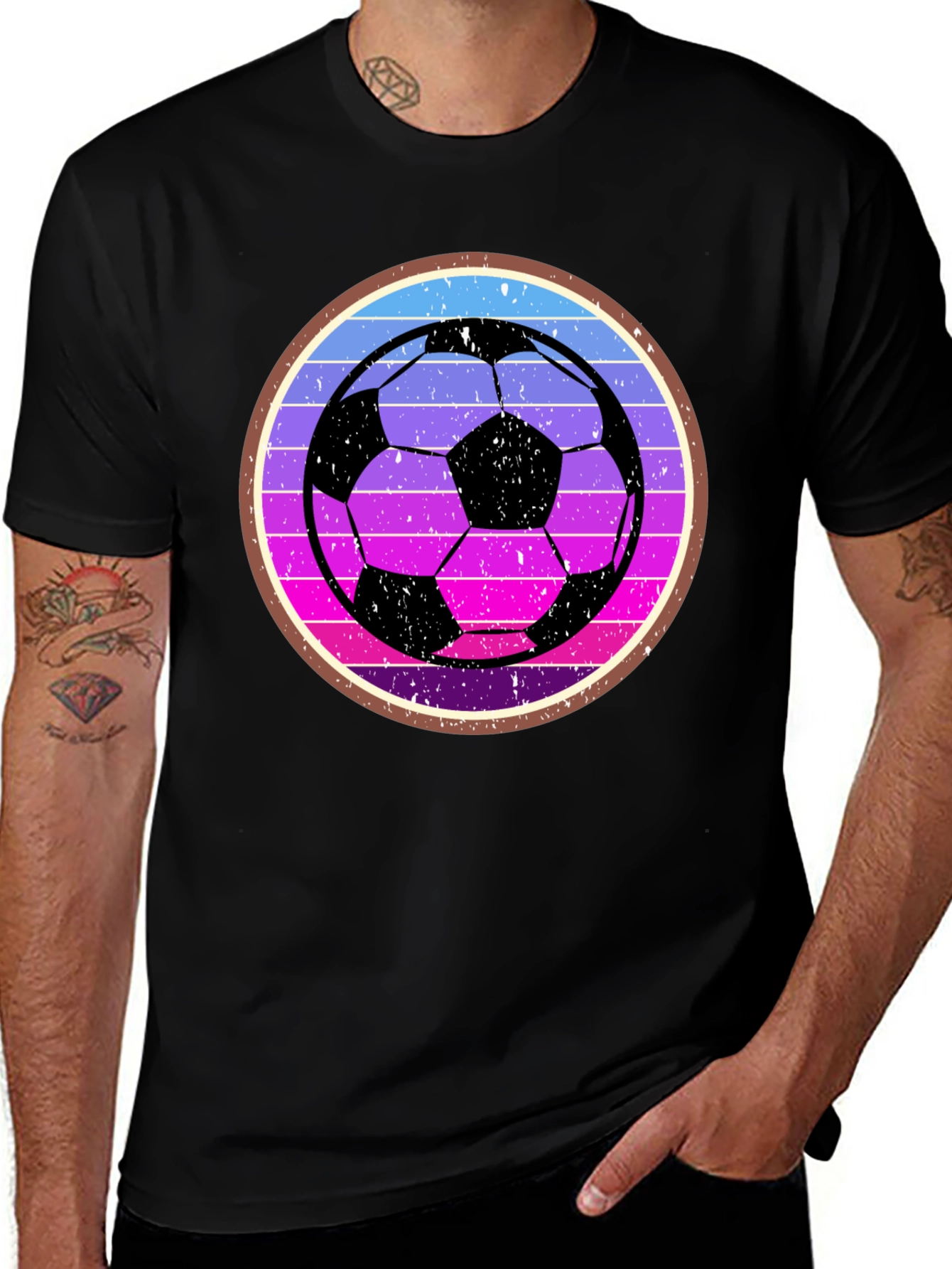 Retro Soccer Ball Graphic Tee