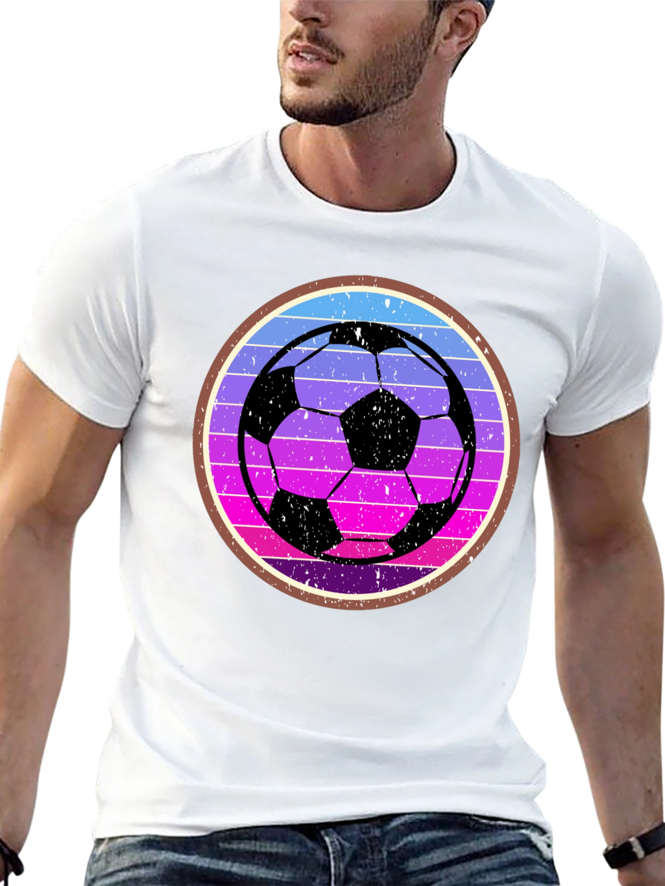 Retro Soccer Ball Graphic Tee