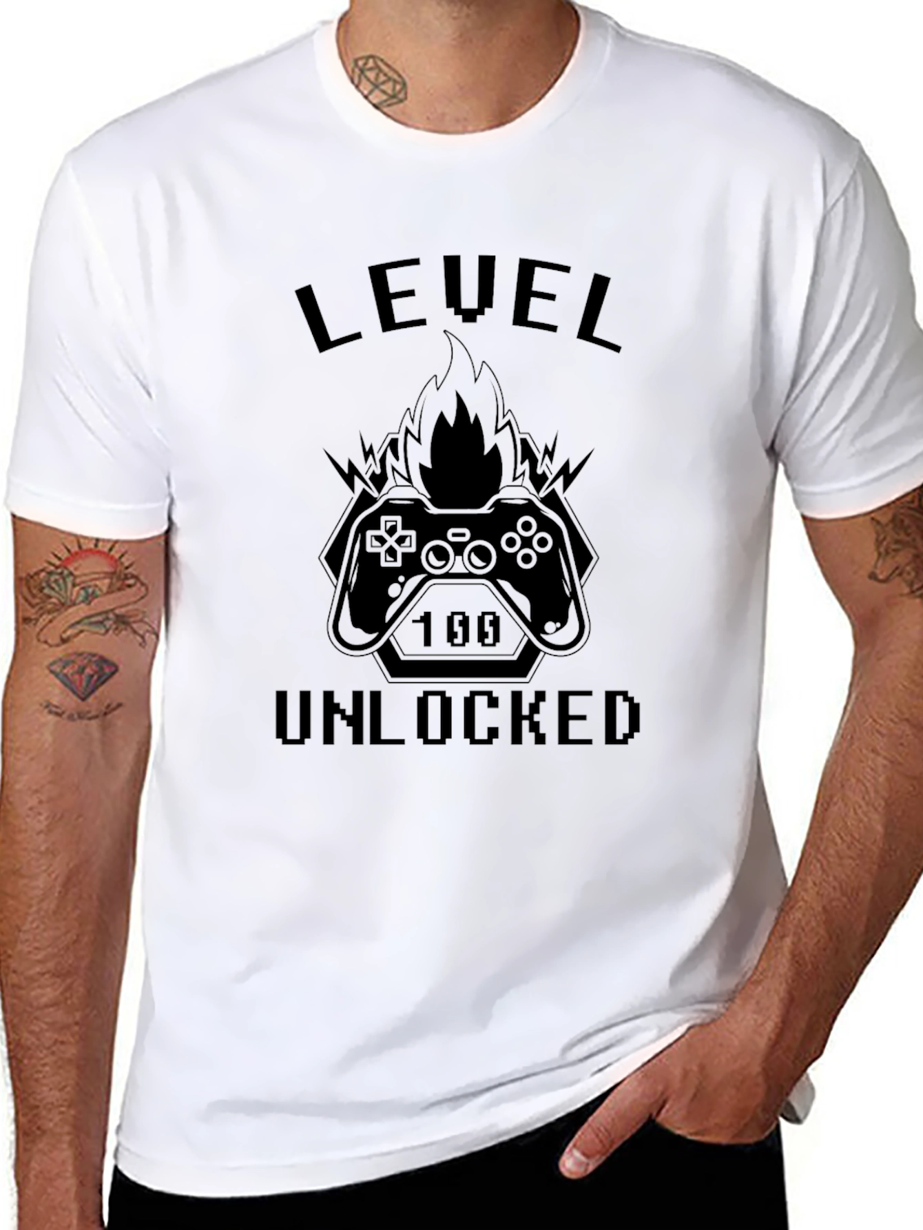 Level Unlocked Gamer Graphic T-Shirt