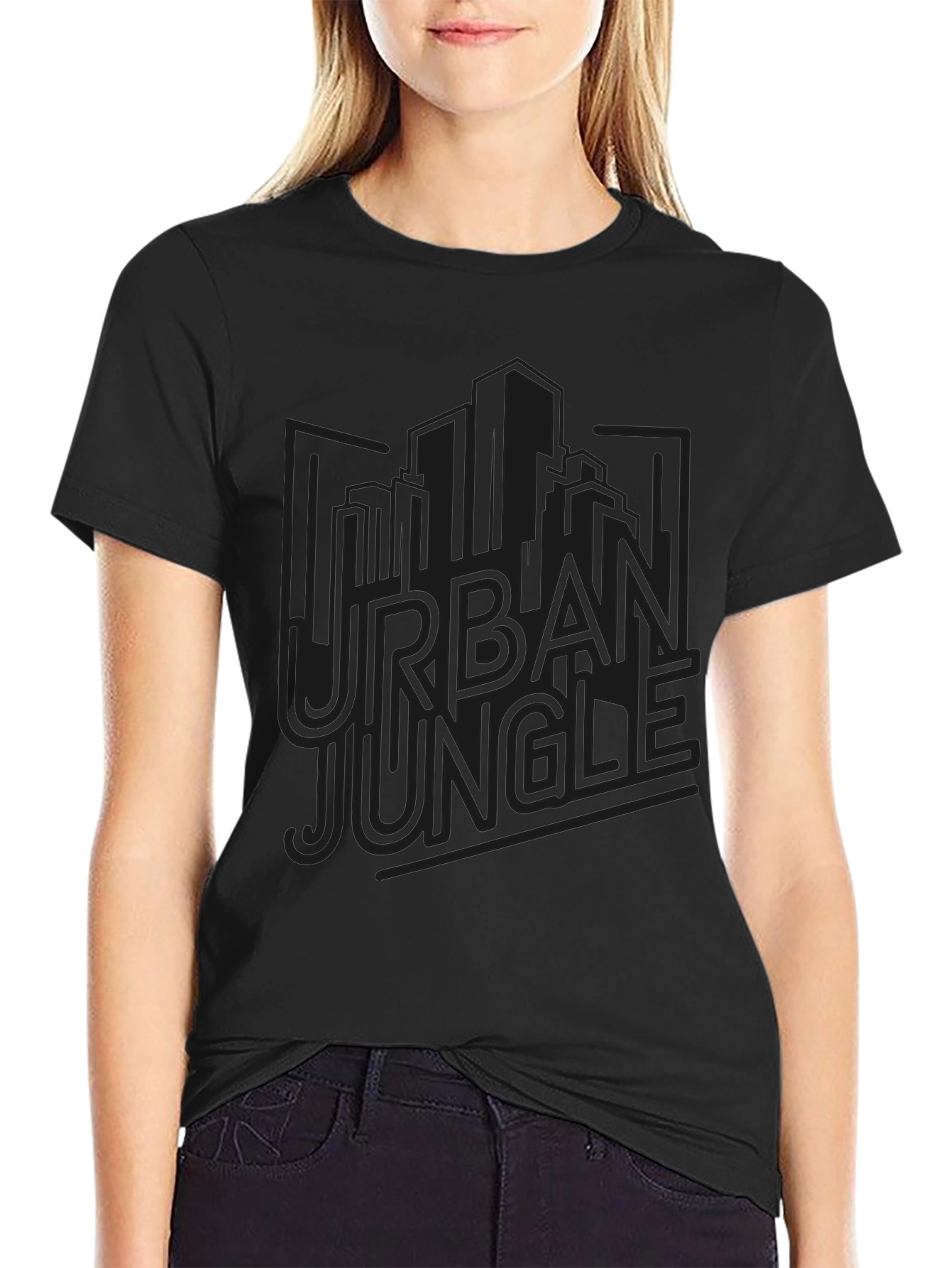 Urban Jungle Graphic Tee - Black Mens T-Shirt