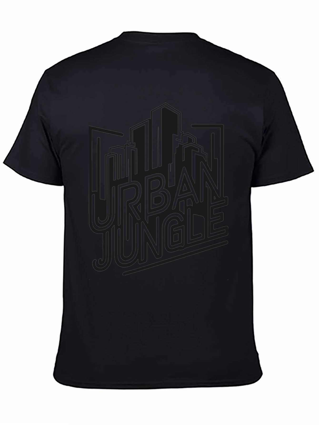 Urban Jungle Graphic Tee - Black Mens T-Shirt