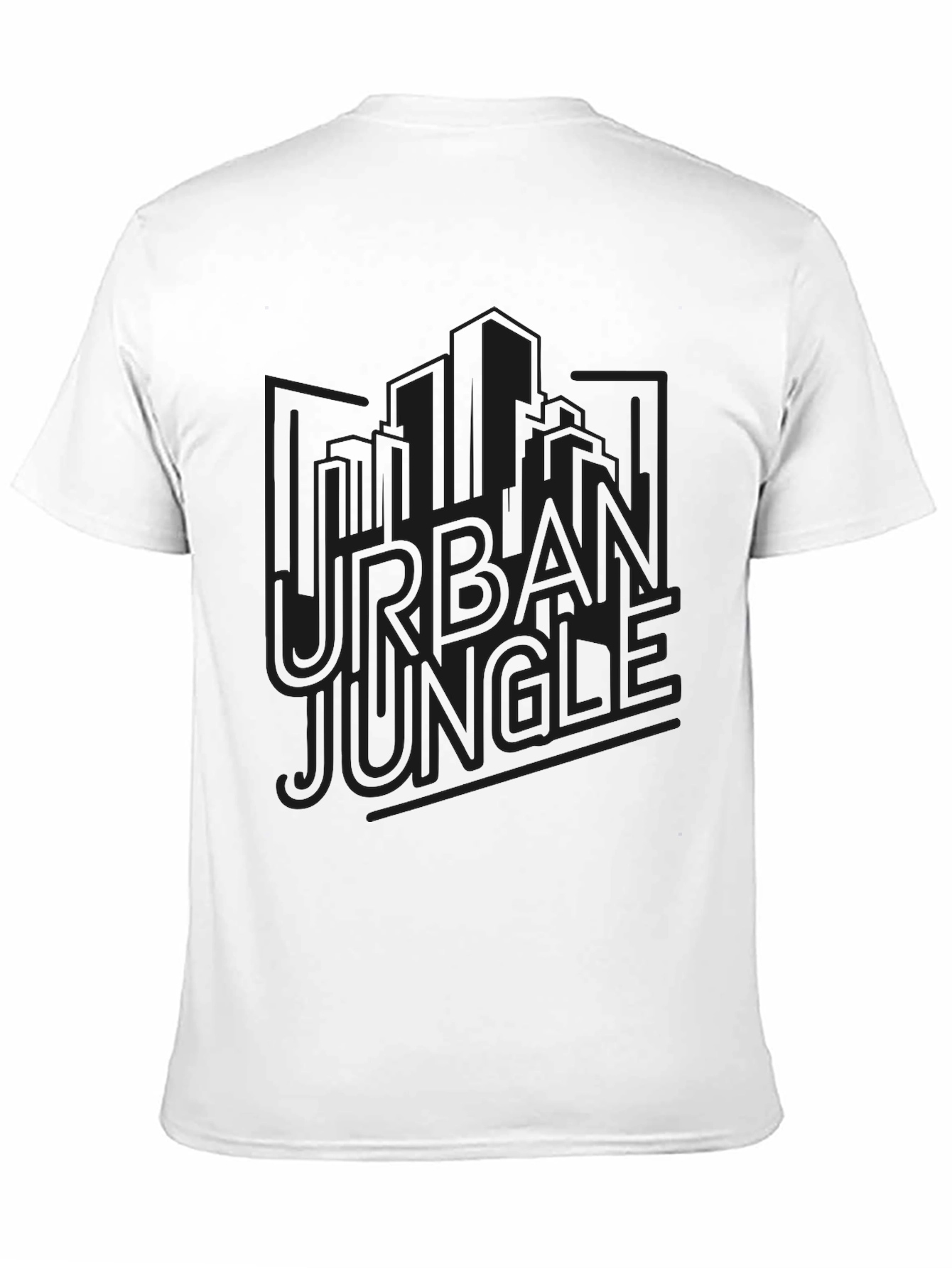 Urban Jungle Graphic Tee - Black Mens T-Shirt