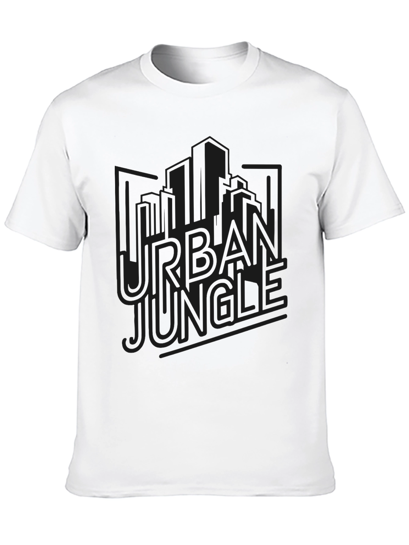 Urban Jungle Graphic Tee - Black Mens T-Shirt