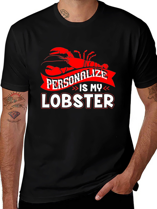 Personalize Lobster Graphic T-Shirt