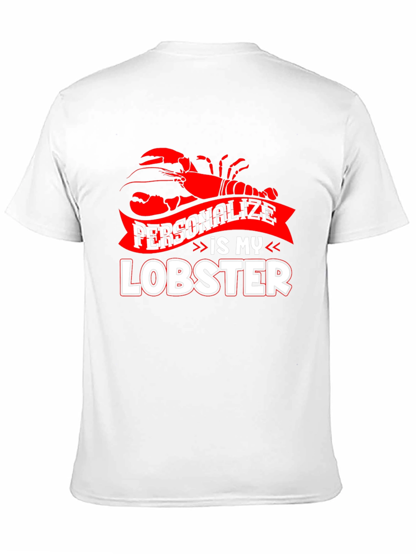 Personalize Lobster Graphic T-Shirt