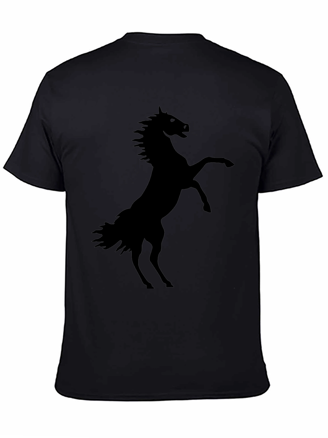 Black Horse Silhouette Graphic Tee