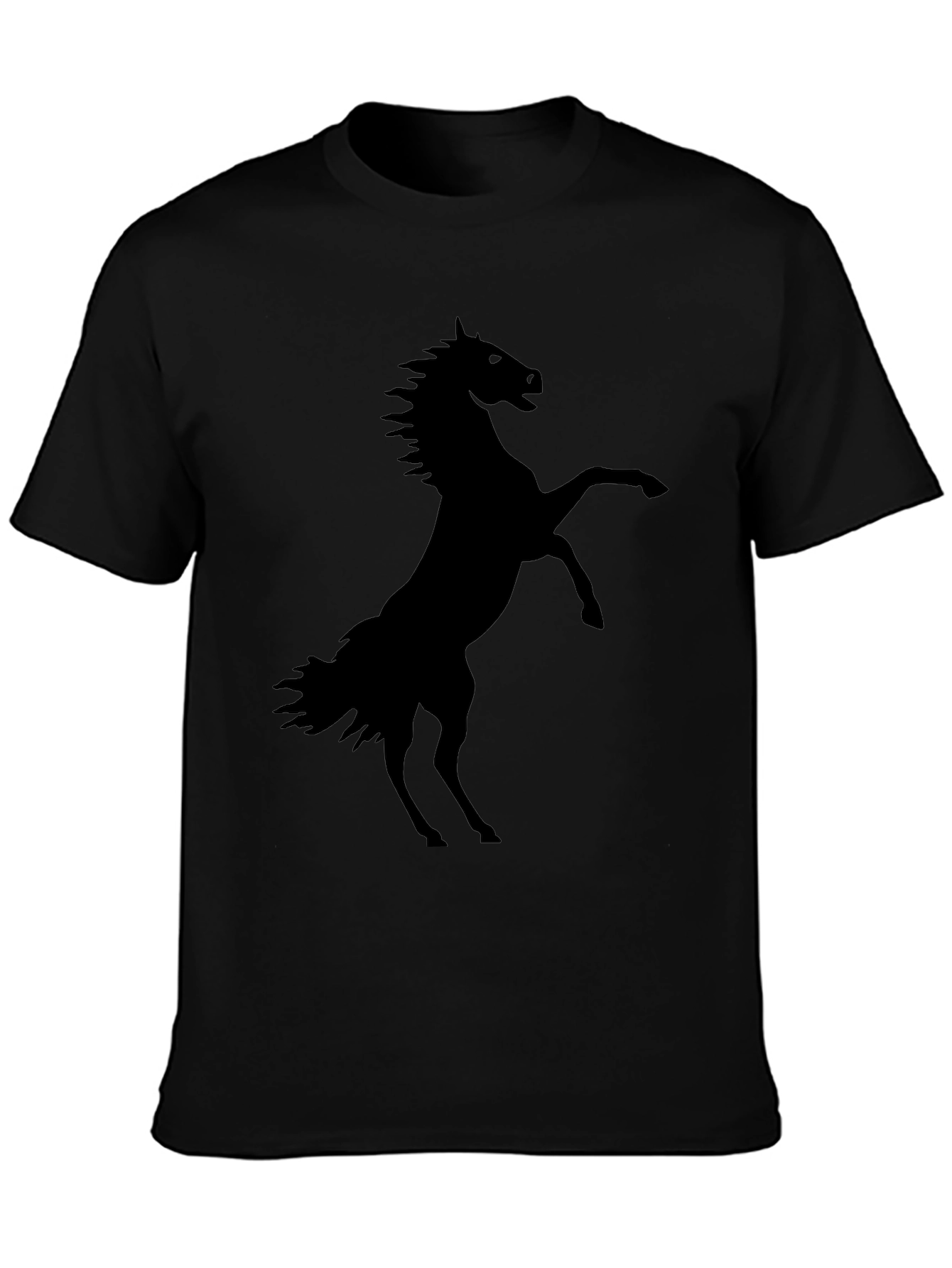 Black Horse Silhouette Graphic Tee