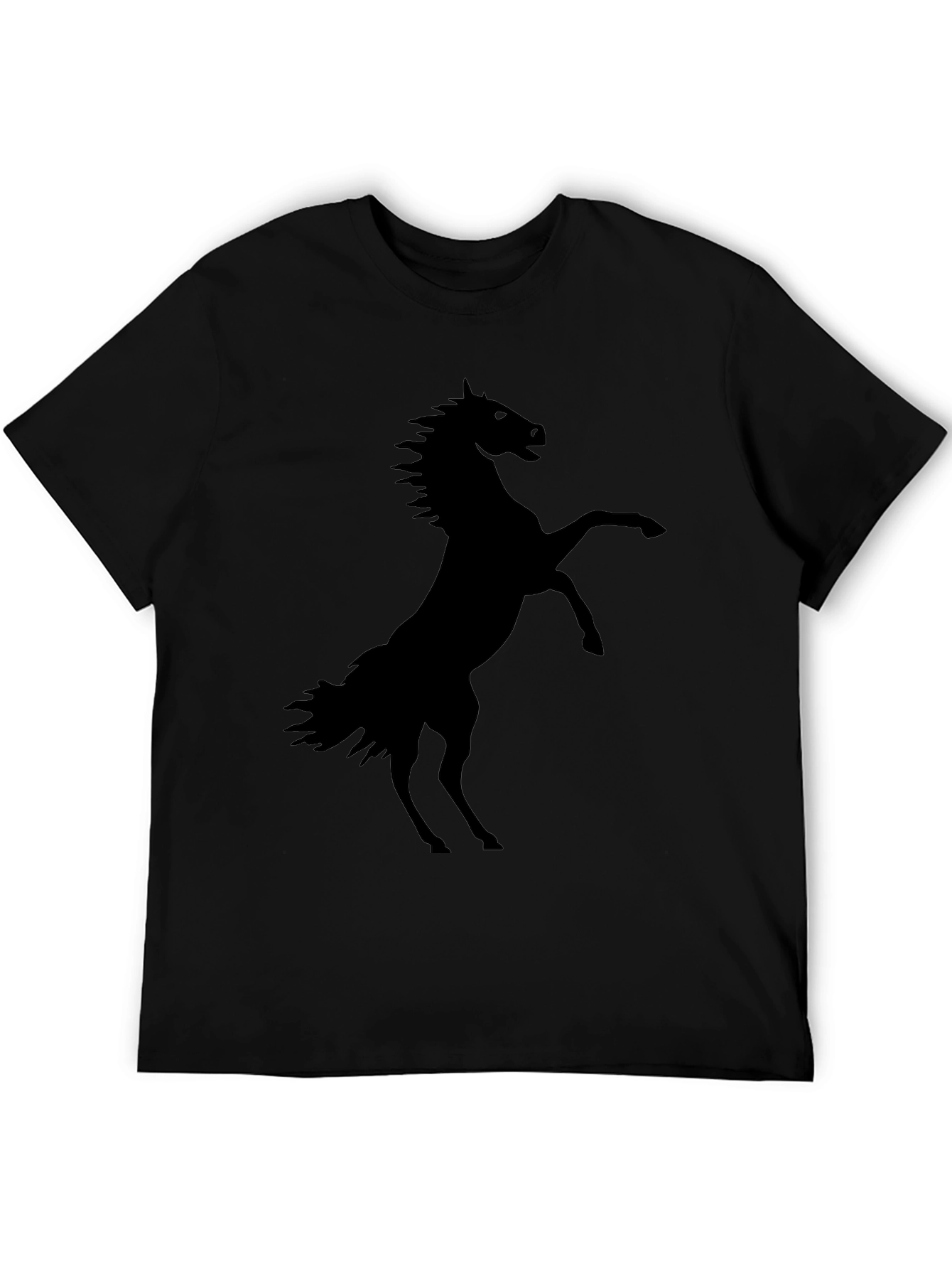 Black Horse Silhouette Graphic Tee