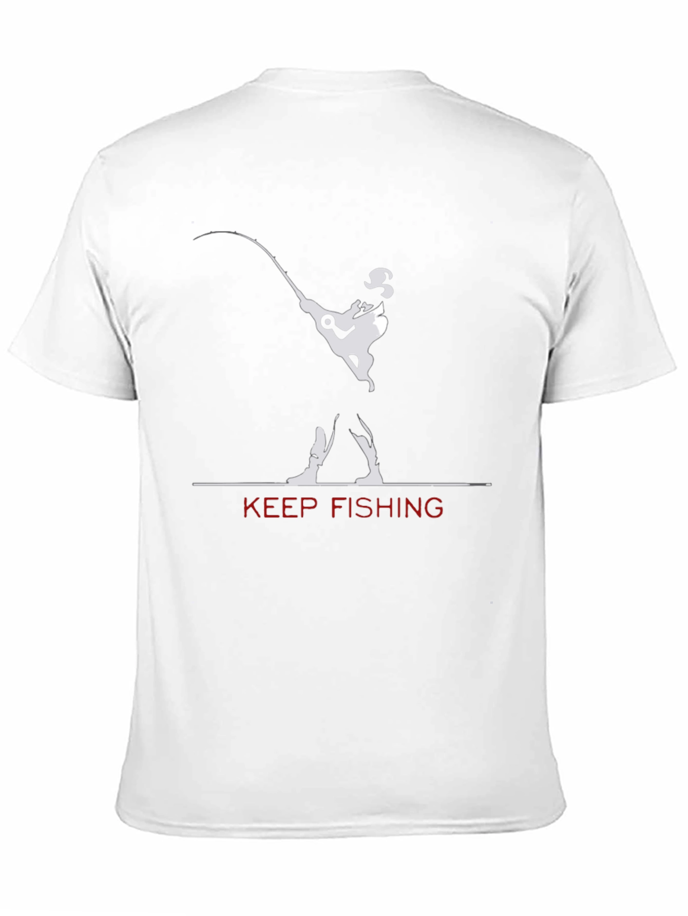 Keep Fishing Graphic T-Shirt - Black
