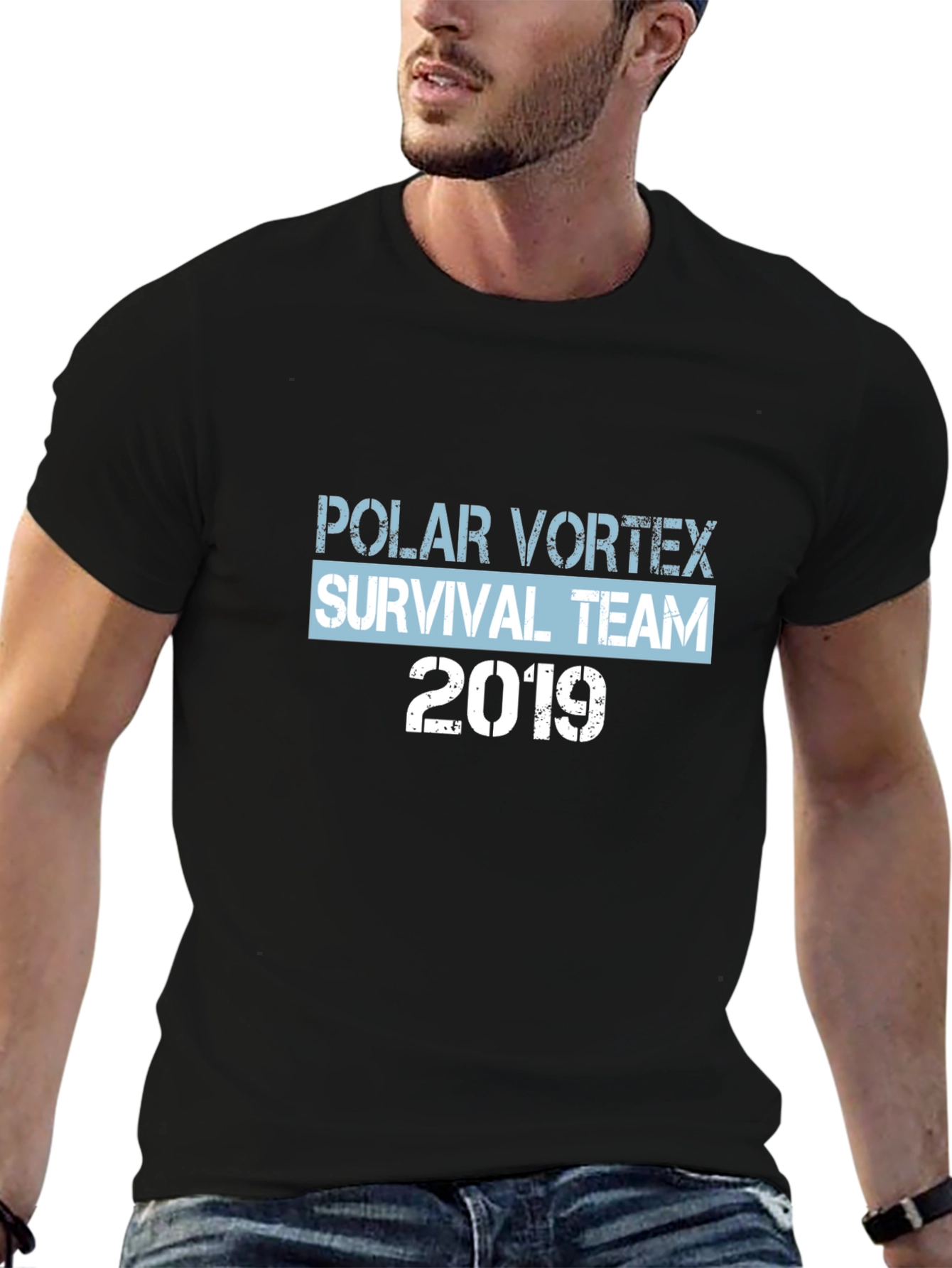 Polar Vortex Survival Team 2019 Black T-Shirt