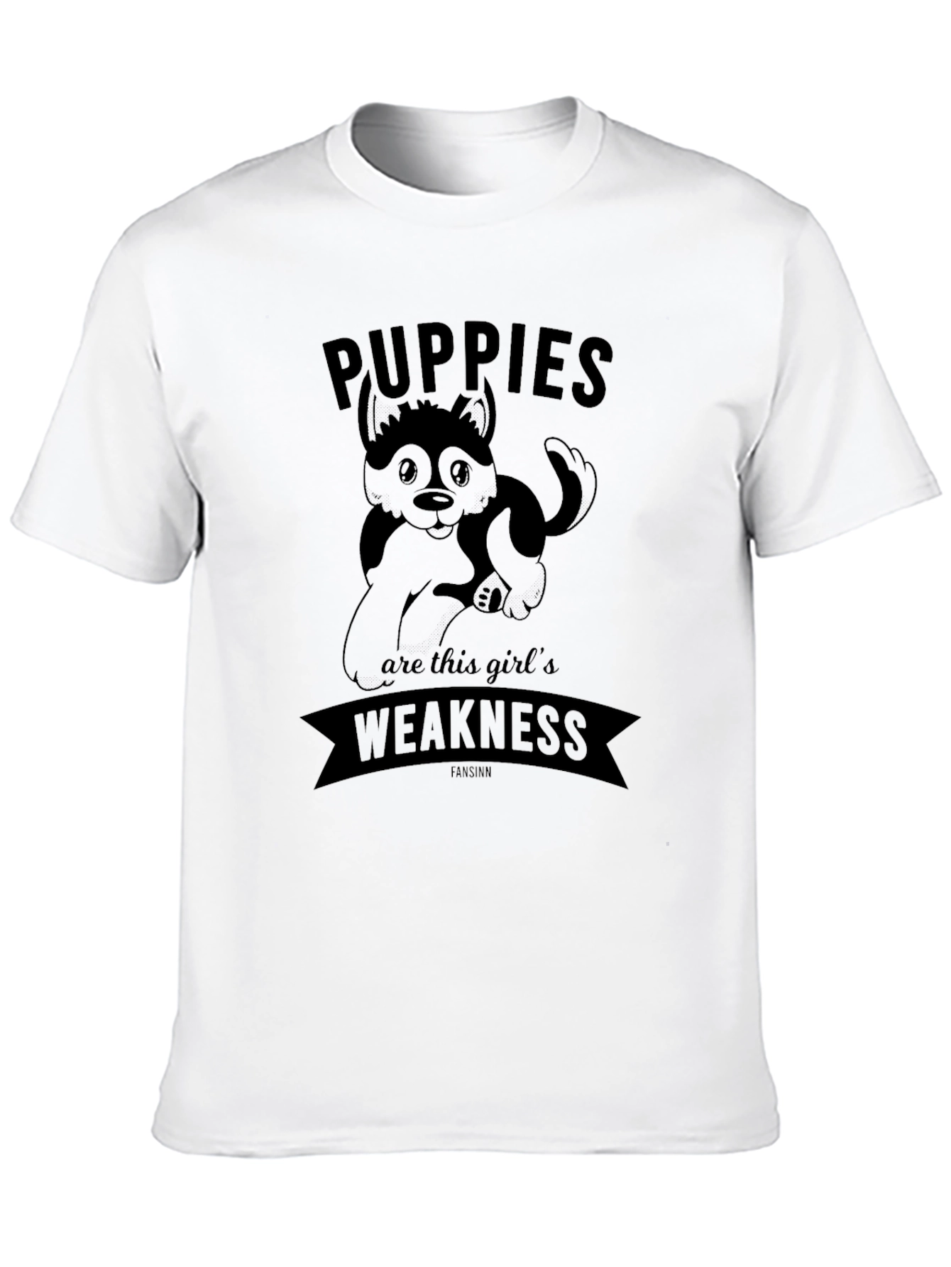 Puppies Weakness Graphic T-Shirt - Cute Dog Lover Tee