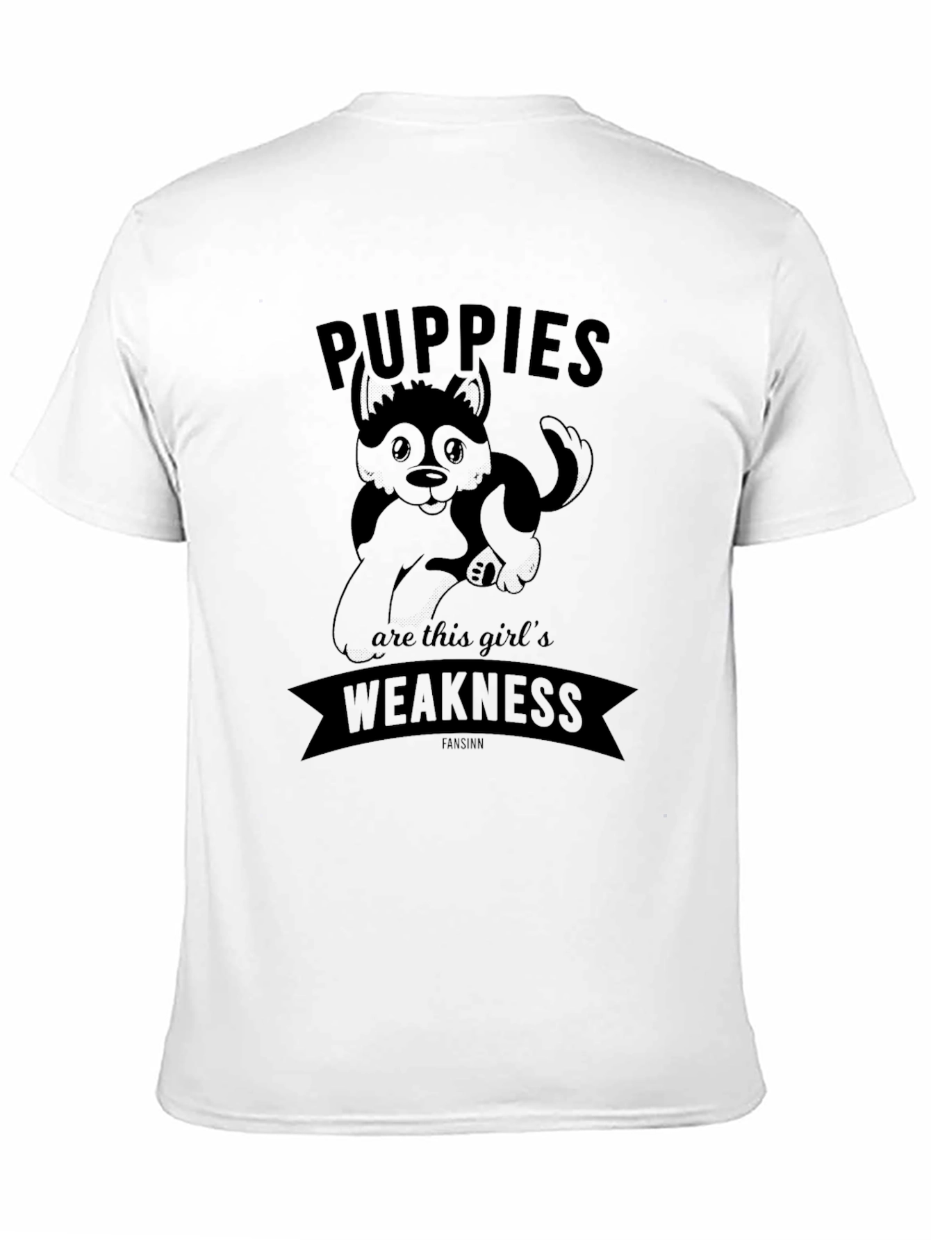 Puppies Weakness Graphic T-Shirt - Cute Dog Lover Tee