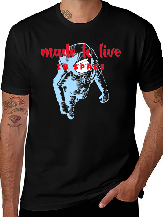Made to Live in Space Astronaut Graphic Tee
