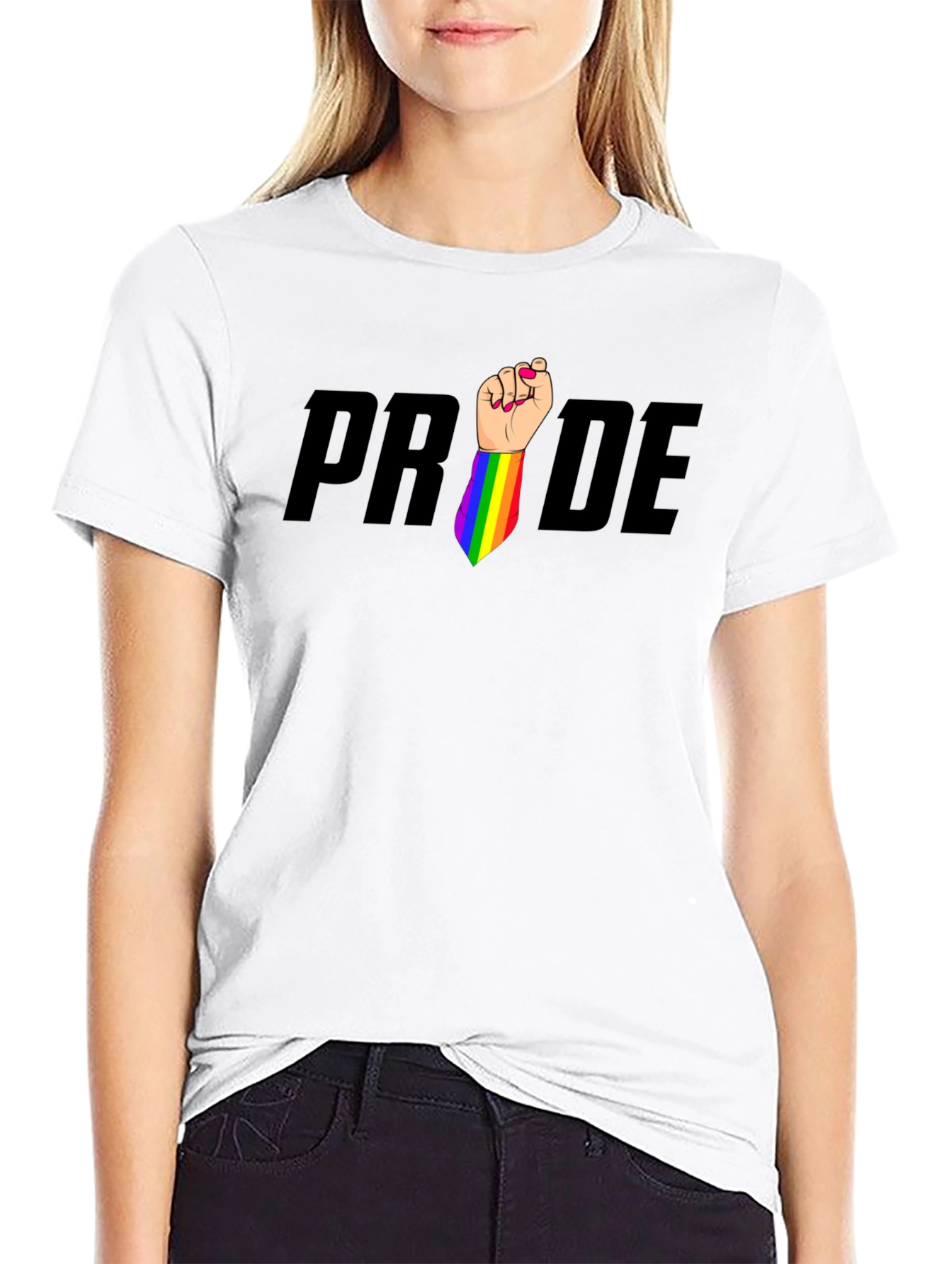 Pride LGBTQ Rainbow Fist T-Shirt