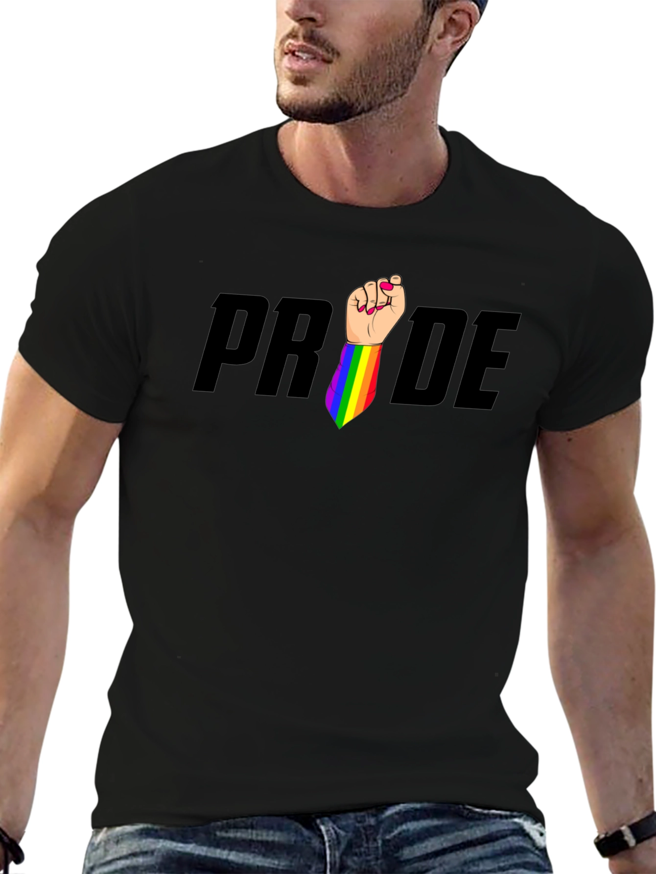 Pride LGBTQ Rainbow Fist T-Shirt