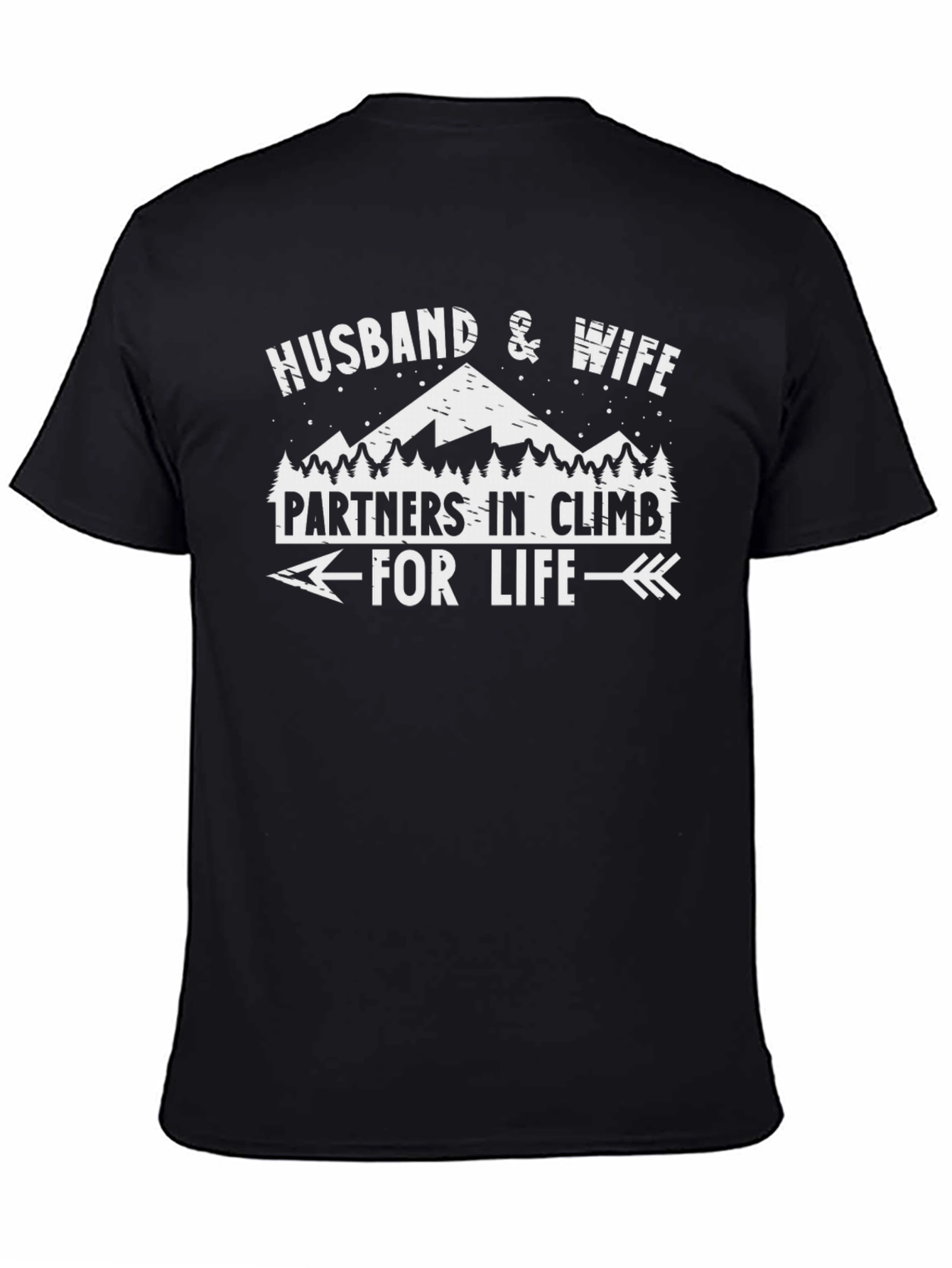 Husband & Wife Partners in Climb T-Shirt