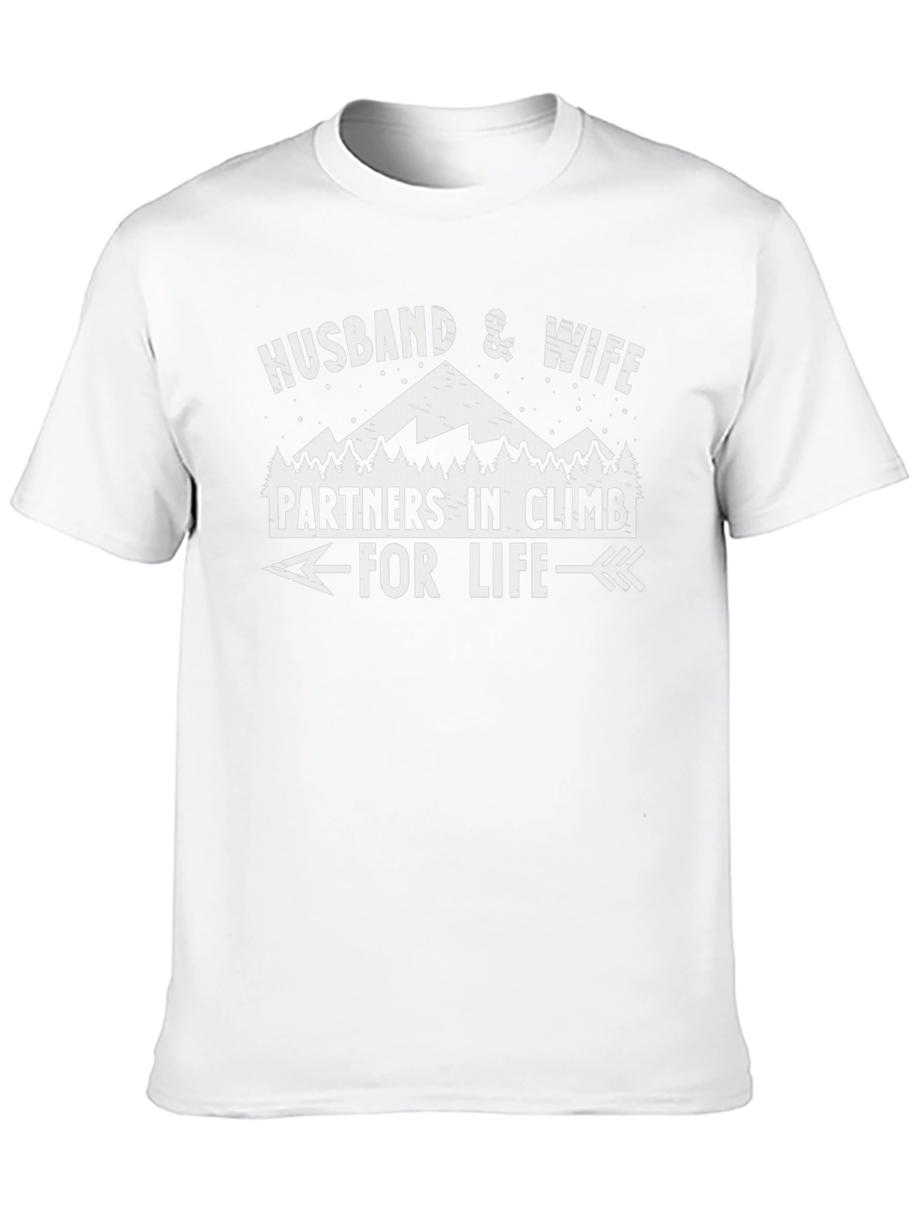 Husband & Wife Partners in Climb T-Shirt