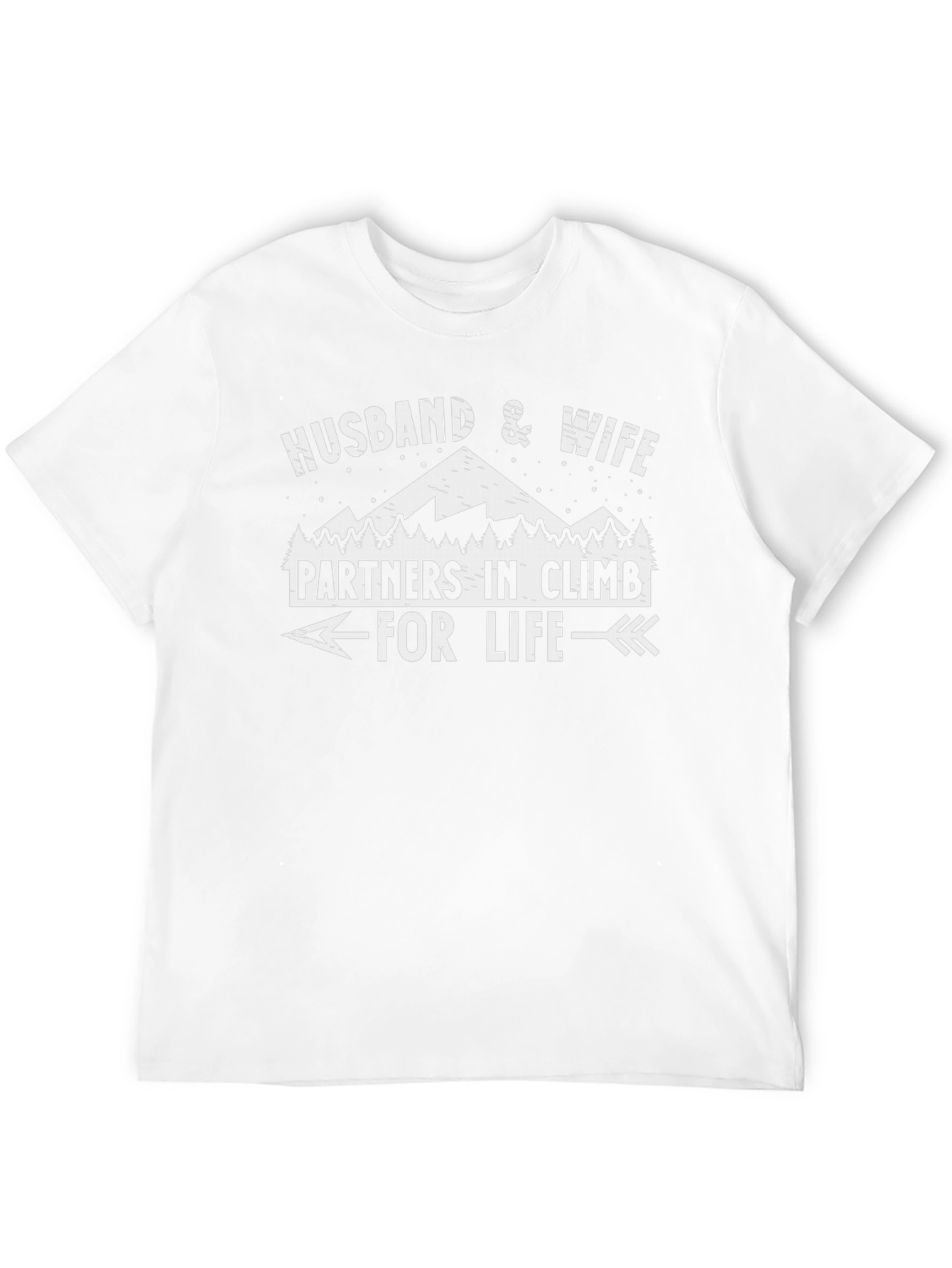 Husband & Wife Partners in Climb T-Shirt