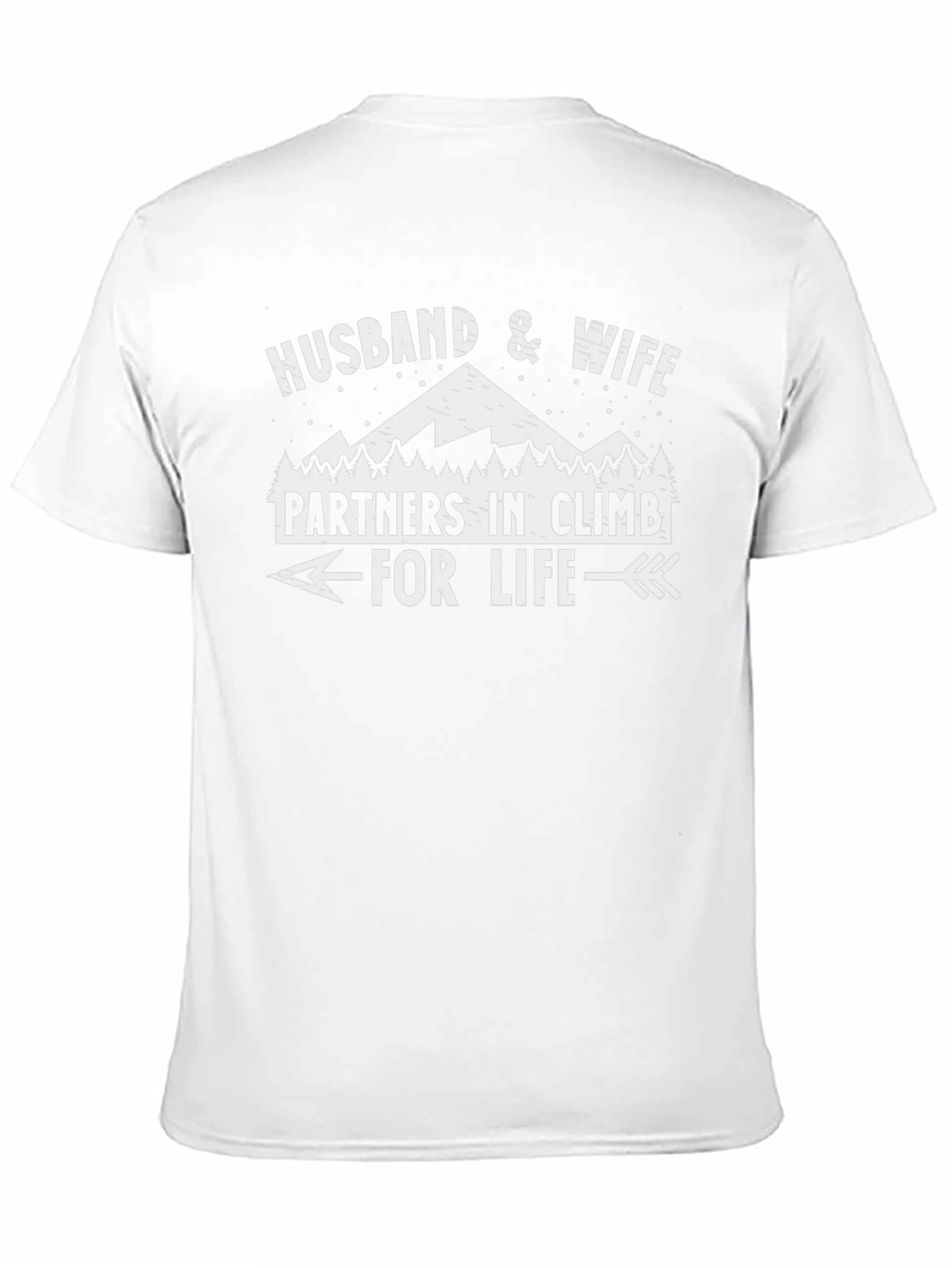 Husband & Wife Partners in Climb T-Shirt