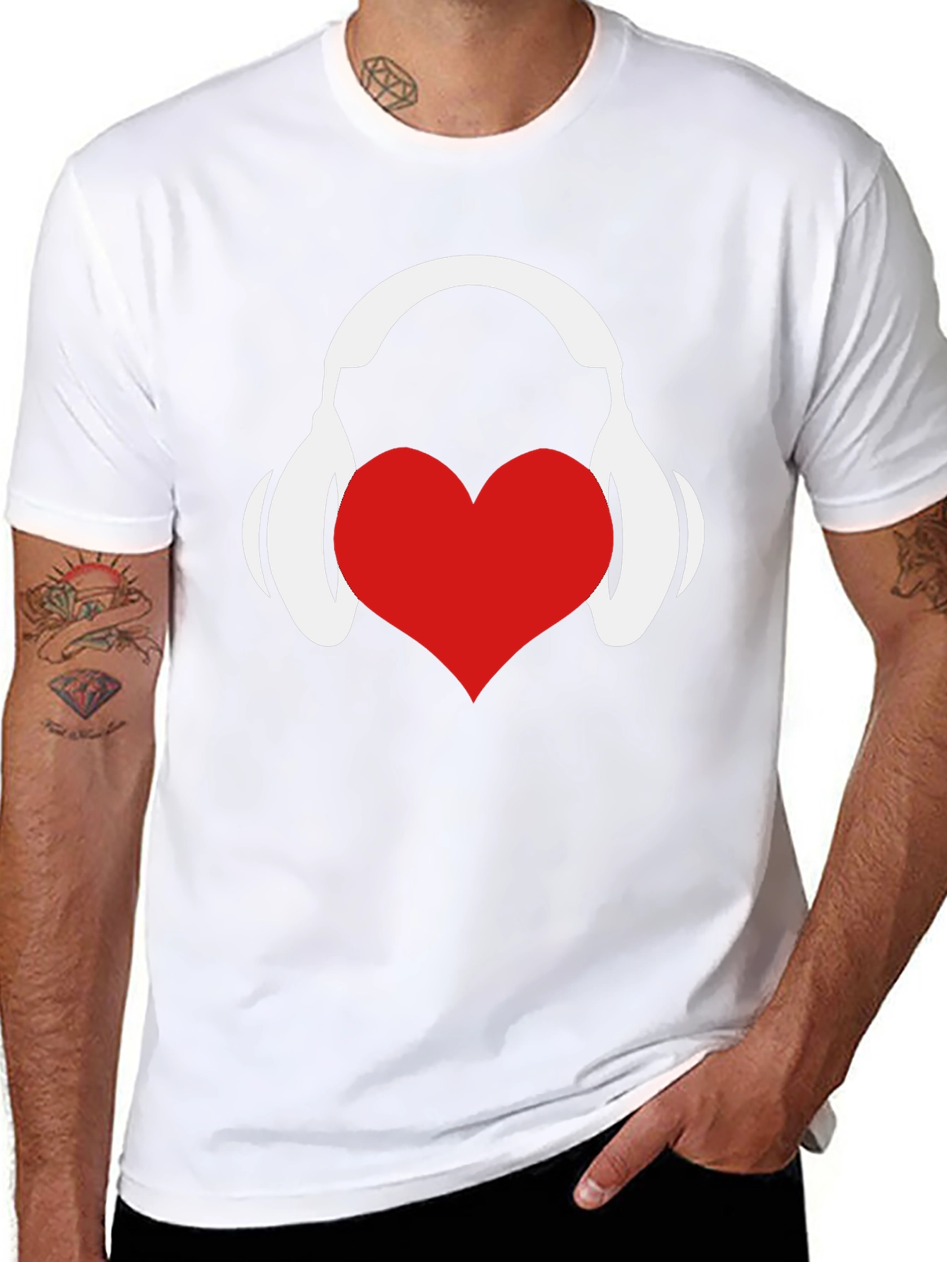 Love Music Graphic Tee - Black Cotton T-Shirt