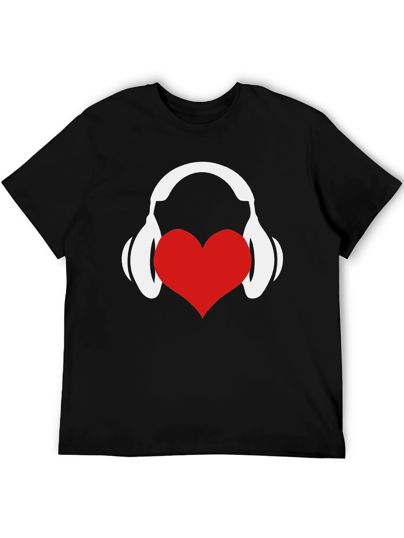Love Music Graphic Tee - Black Cotton T-Shirt