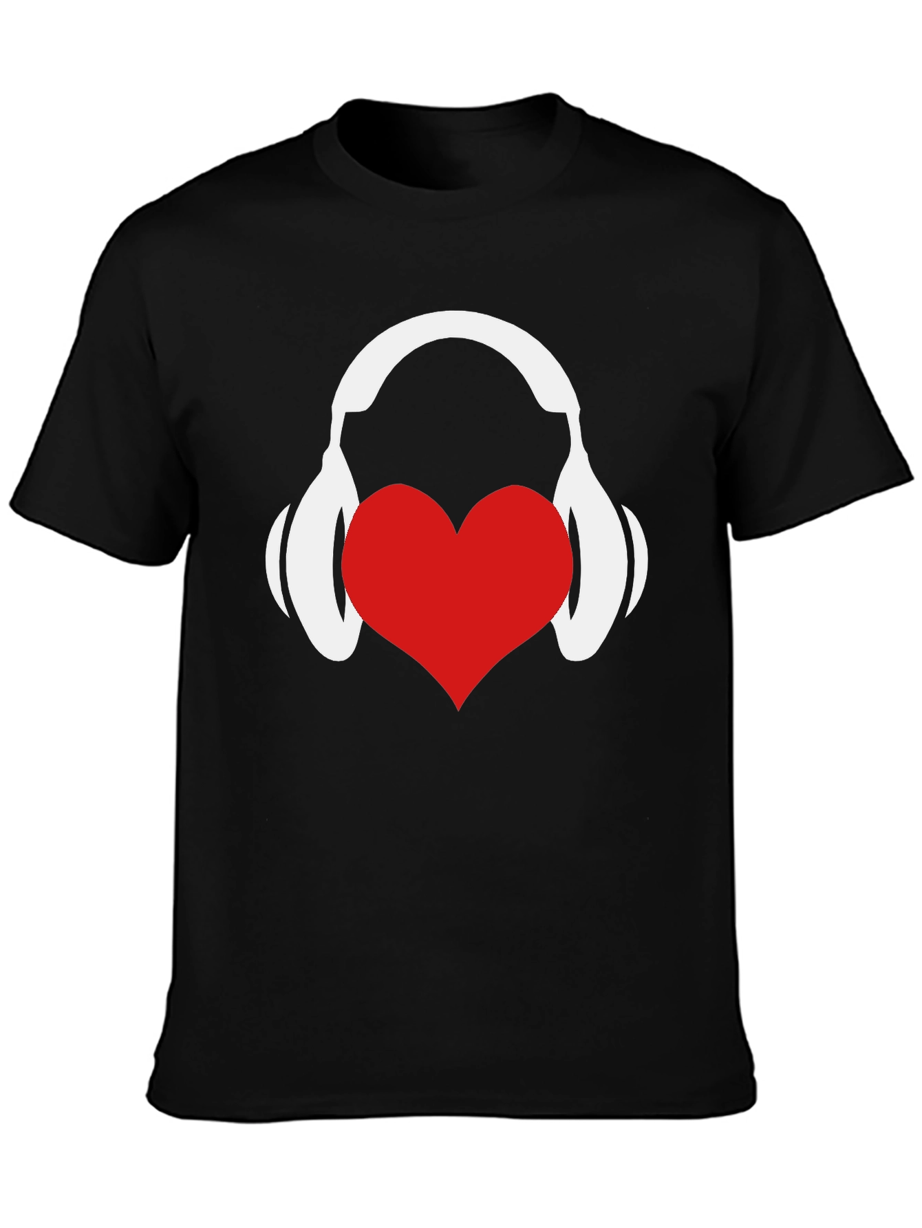 Love Music Graphic Tee - Black Cotton T-Shirt