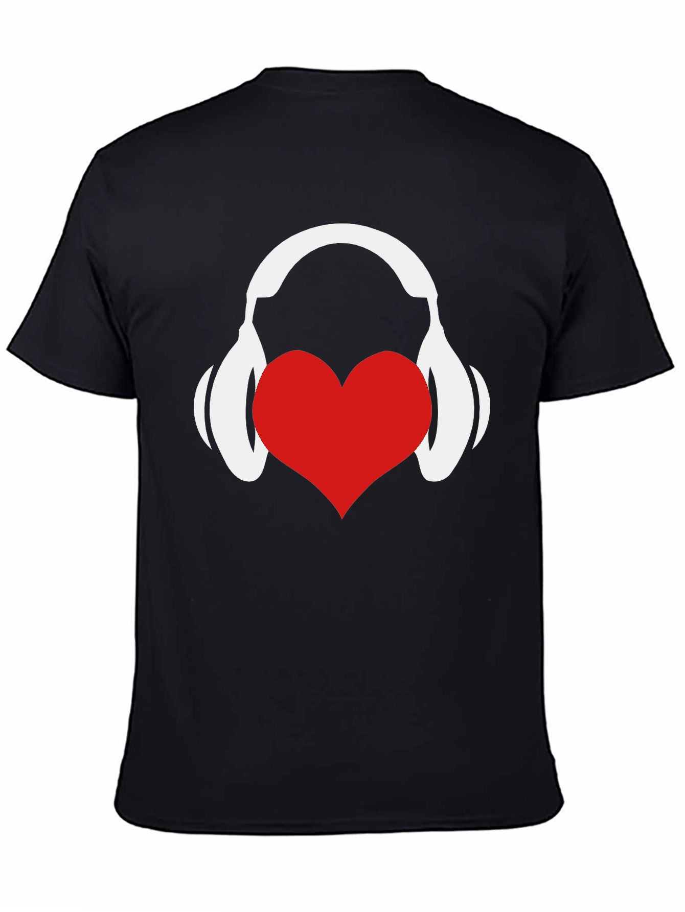 Love Music Graphic Tee - Black Cotton T-Shirt