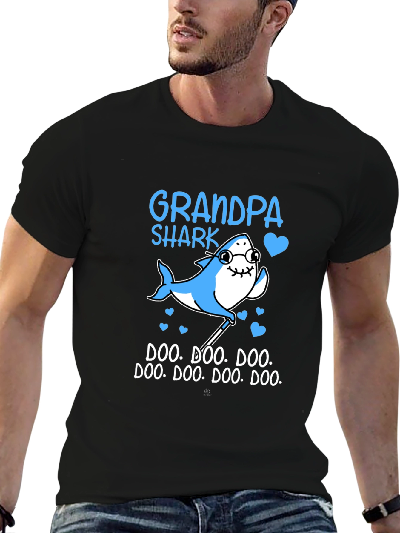 Grandpa Shark Graphic Tee - Doo Doo Doo Shirt
