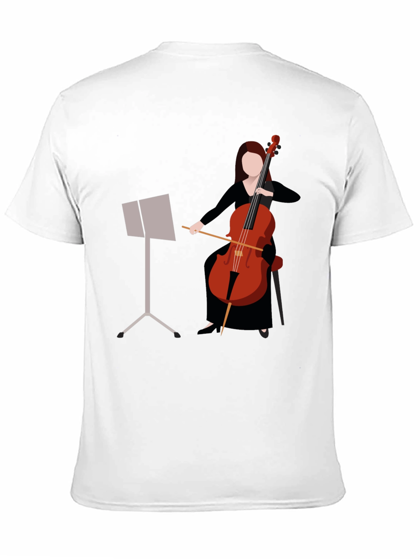 Cello Player Graphic T-Shirt - Music Lovers Tee