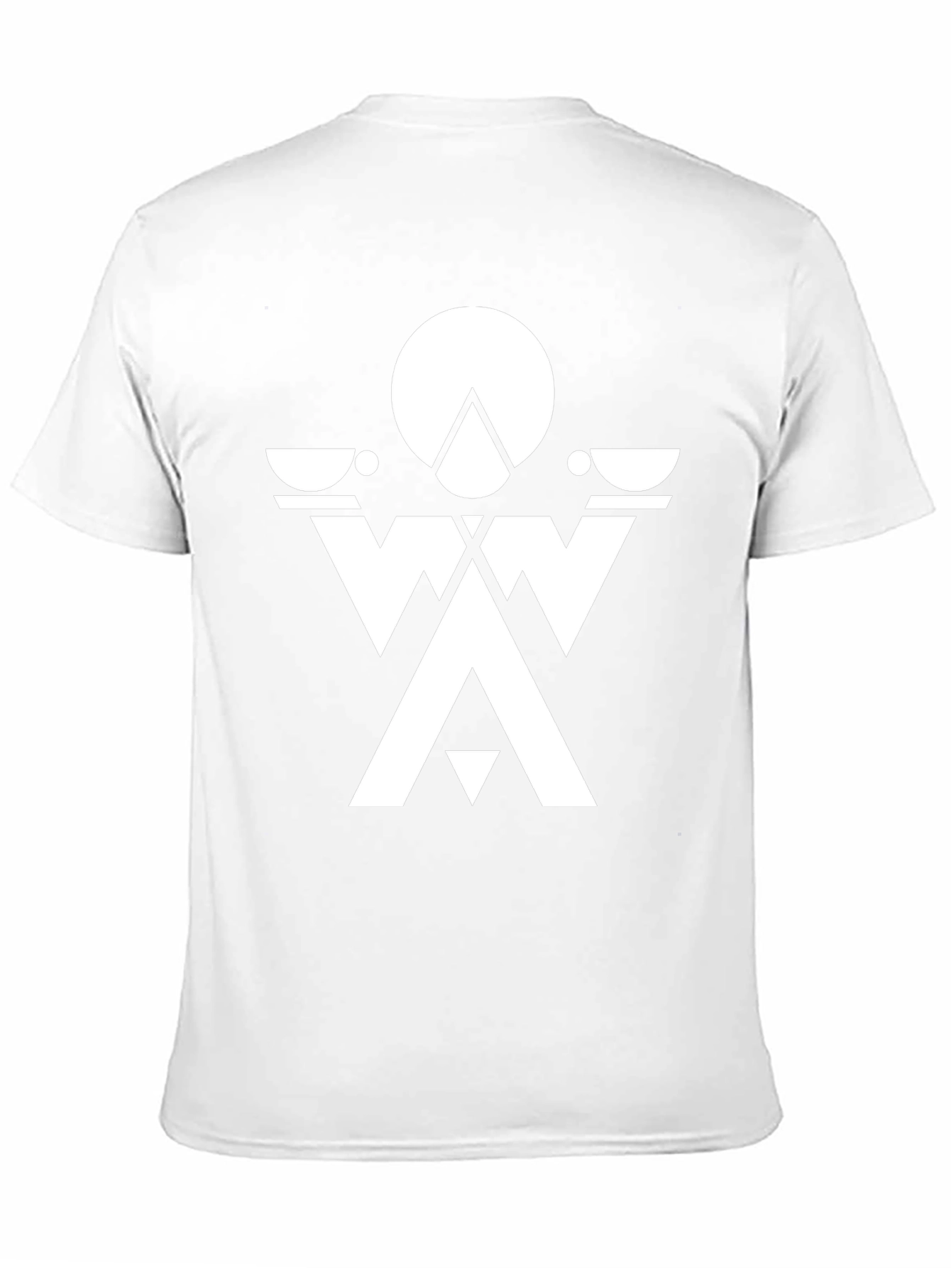 Abstract Geometric Graphic Tee - Black