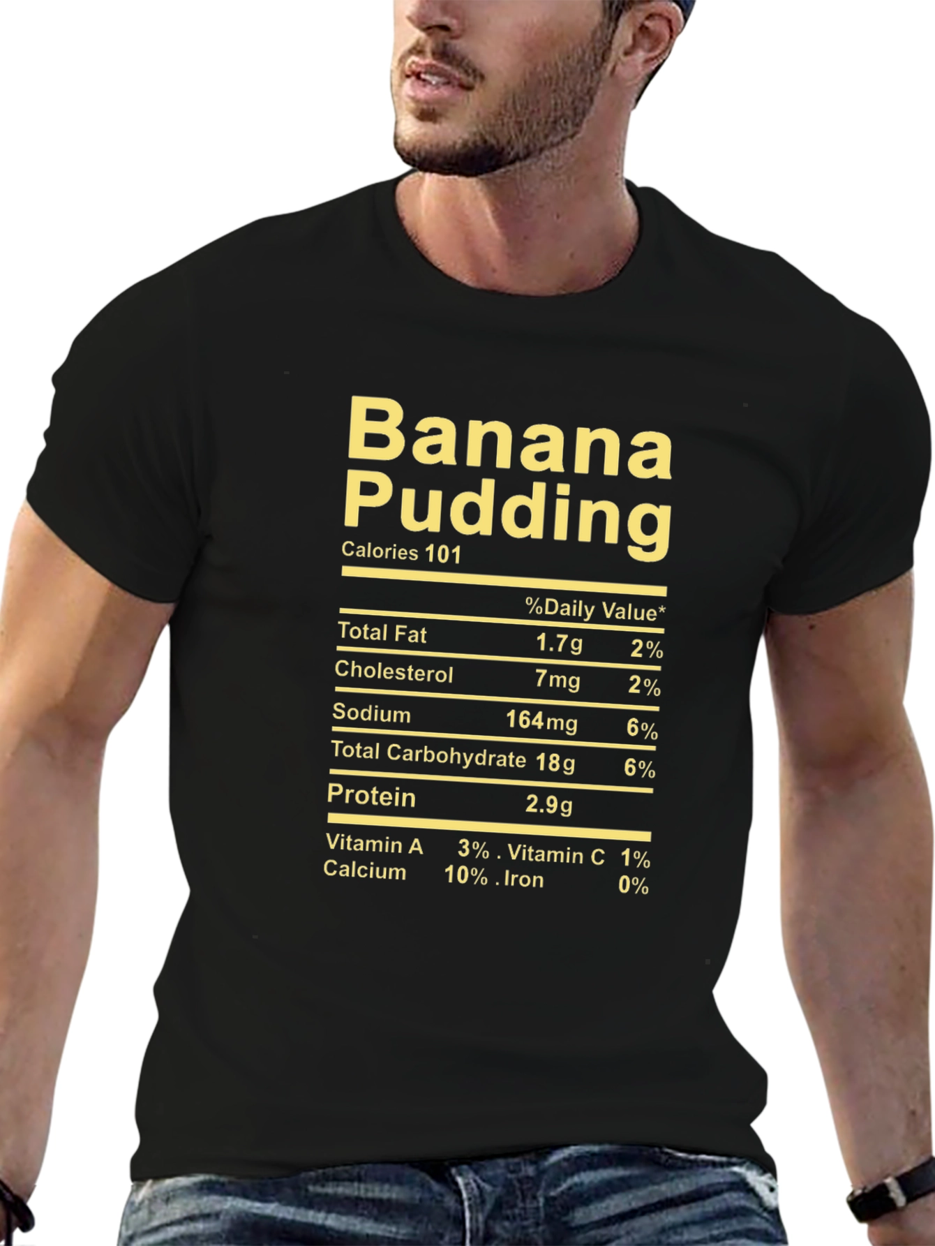 Banana Pudding Nutrition Facts Novelty T-Shirt